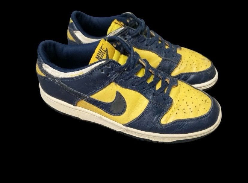 Nike × Vintage Vintage 1999 Nike Dunk Low Michigan Size US 8.5 / EU 41-42 - 2 Thumbnail