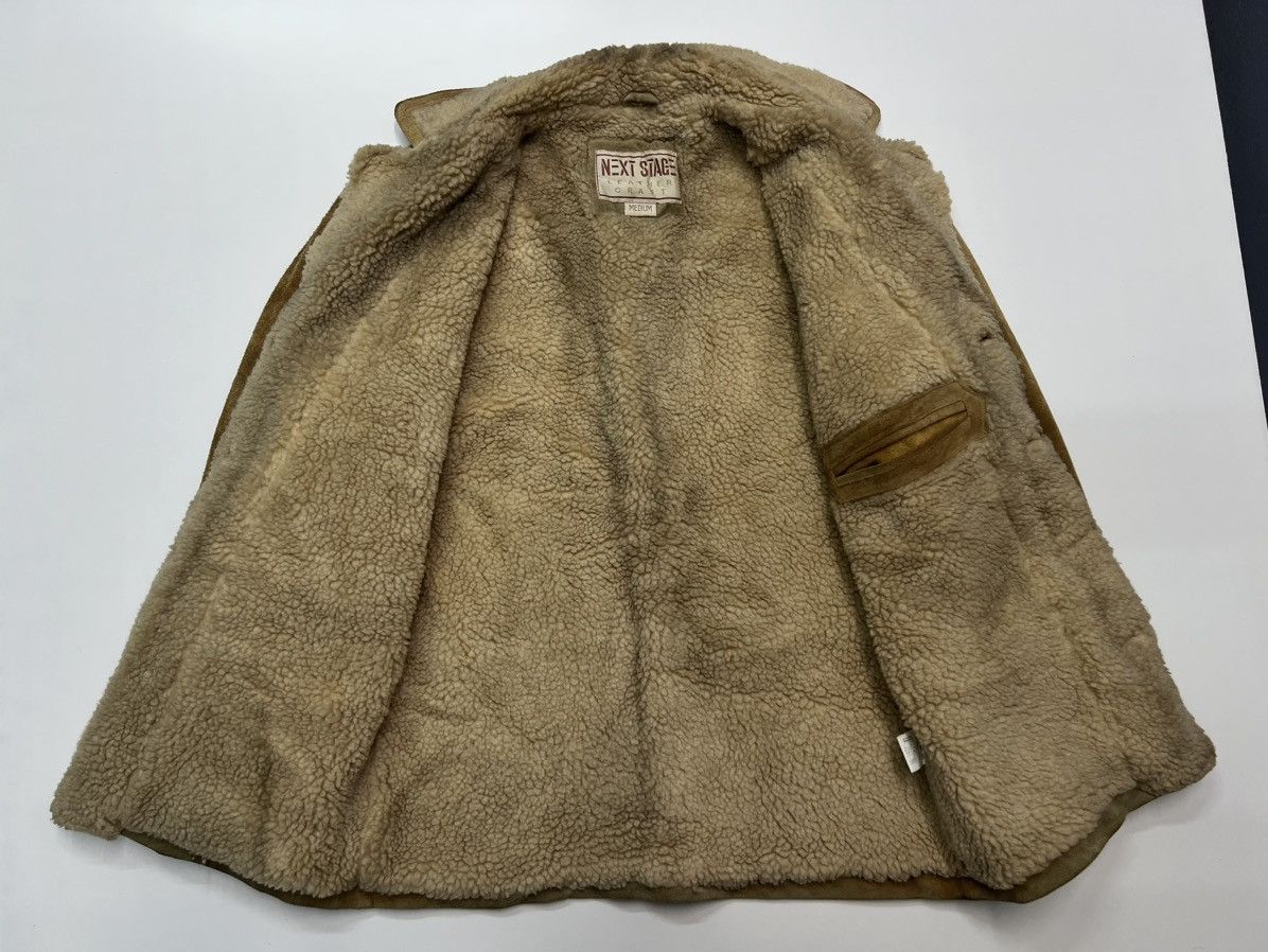 Vintage 🔥VINTAGE NEXT STAGE LEATHER CRAFT SHEARLING JACKET Size US M / EU 48-50 / 2 - 8 Thumbnail
