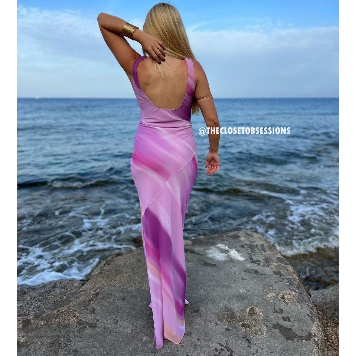Mango MANGO Multicolor Flowy Draped Maxi Dress NWT (8) Size M / US 6-8 / IT 42-44 - 16 Thumbnail