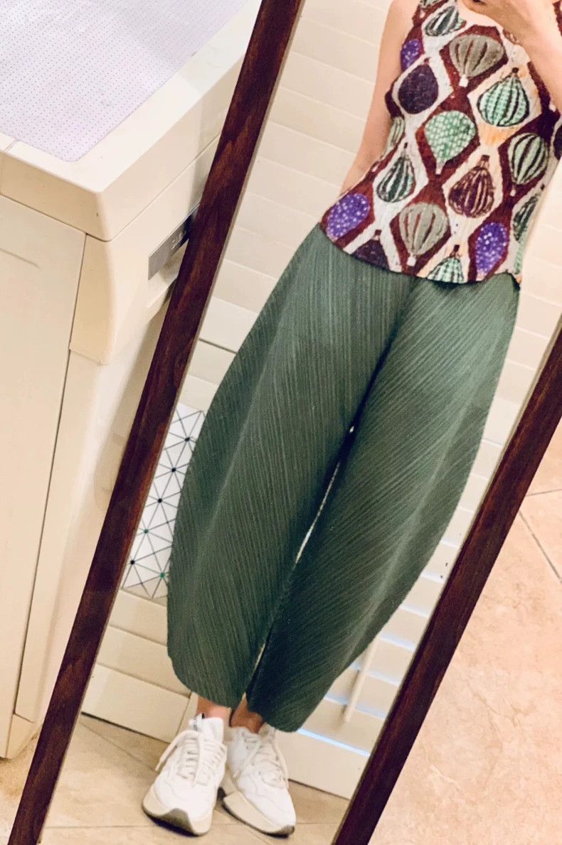 Issey Miyake Issey Miyake size:3 Purple and green color-blocked hot air Size XS / US 0-2 / IT 36-38 - 5 Thumbnail