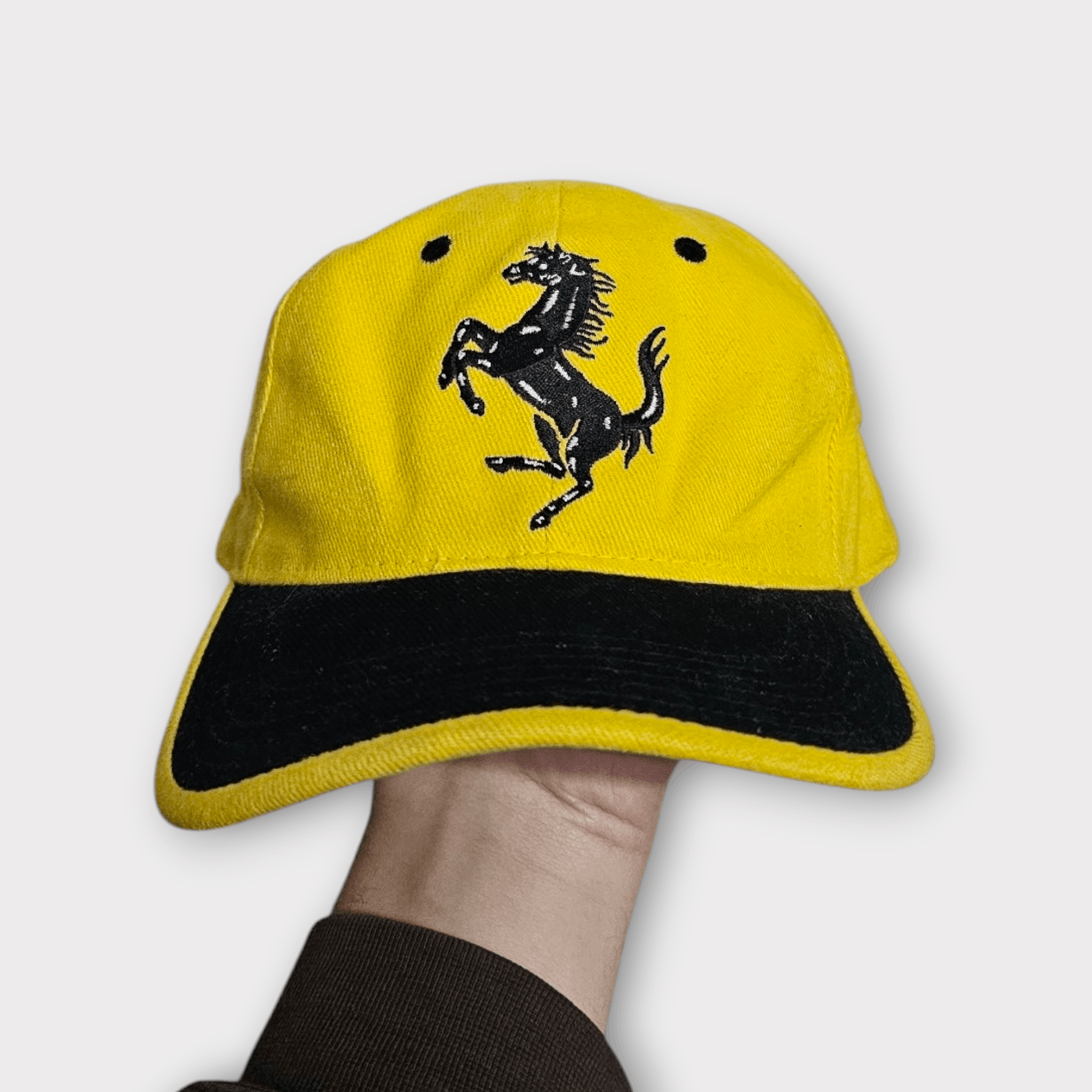 Ferrari × Vintage Ferrari Rare Yellow 90's Hat Size ONE SIZE - 1 Thumbnail