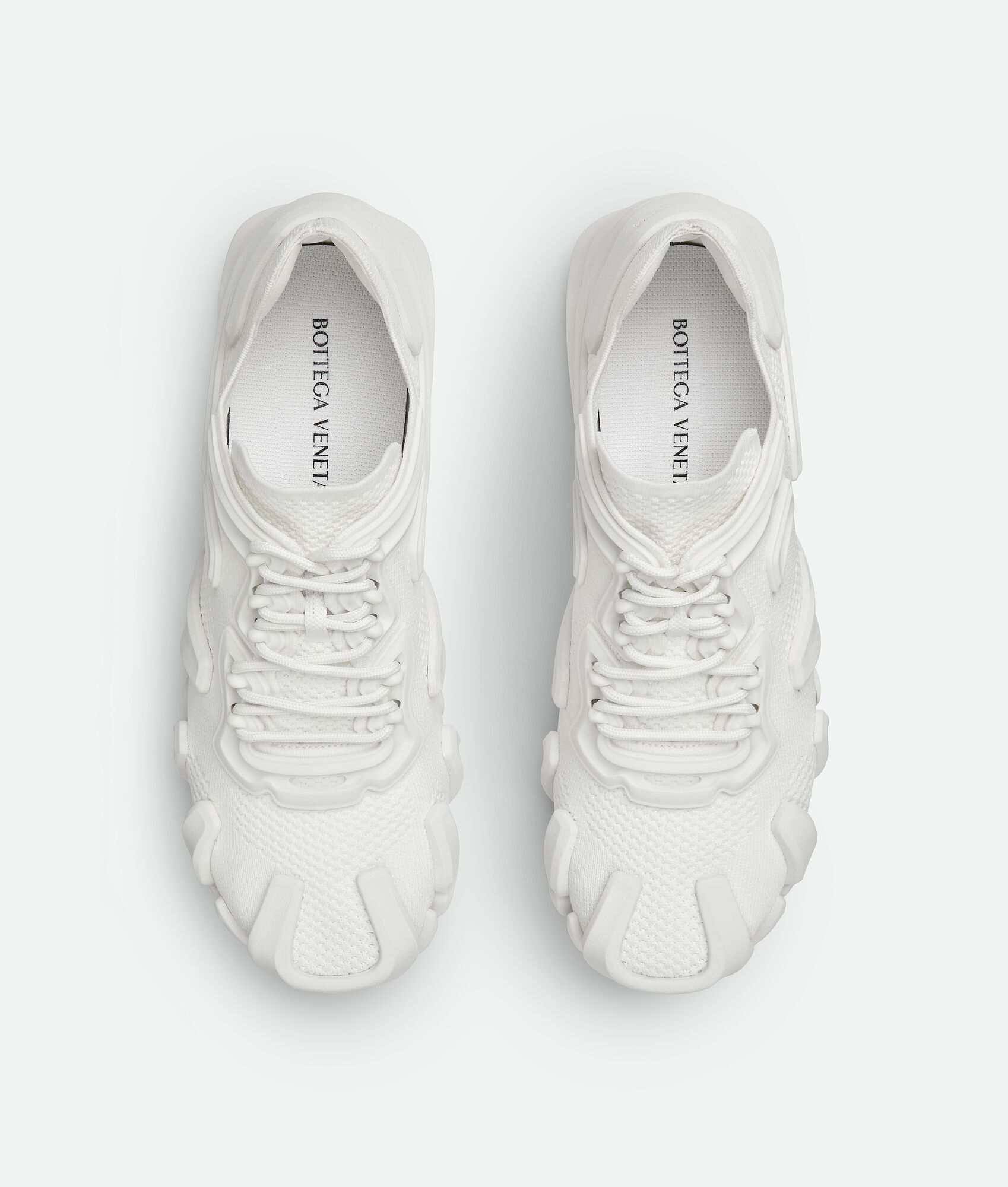 Bottega Veneta o1w1db10825 Flex Sneakers in Optic White Size US 11 / EU 44 - 4 Thumbnail