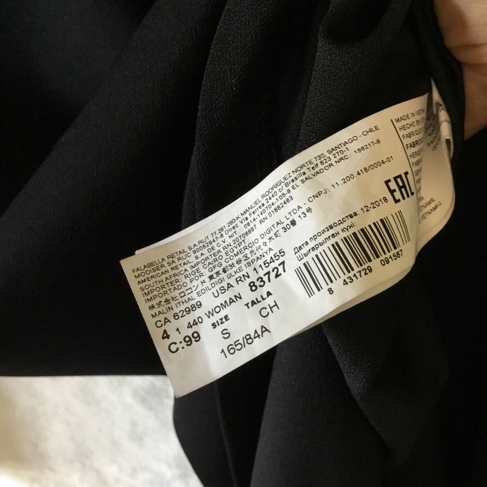 Mango Mango Black Long Sleeve Dress Size S / US 4 / IT 40 - 8 Thumbnail