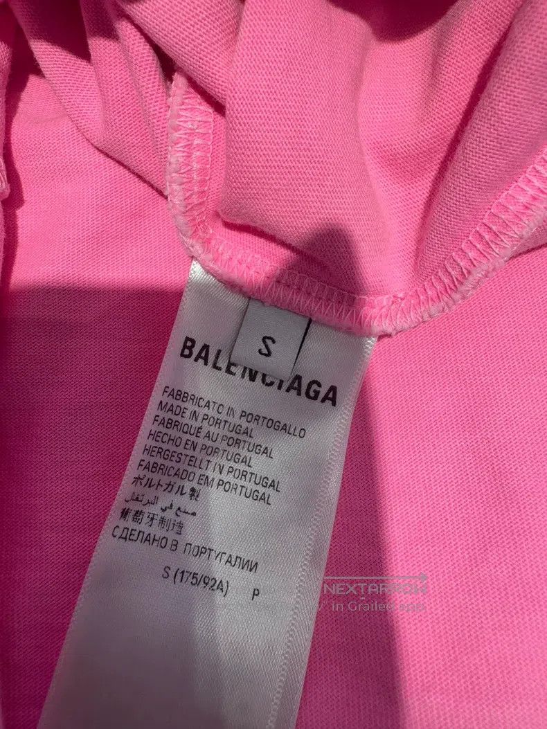 Balenciaga Balenciaga Short Sleeve T-Shirt, Pink Exclusive, Size S Size US S / EU 44-46 / 1 - 5 Thumbnail