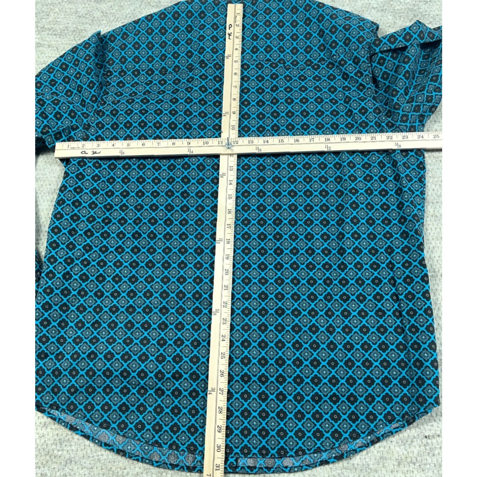 Wrangler VINTAGE Wrangler Western Shirt Men XL Teal Blue Pearl Snap Button Up Cowboy Wrancher Size US XL / EU 56 / 4 - 5 Thumbnail
