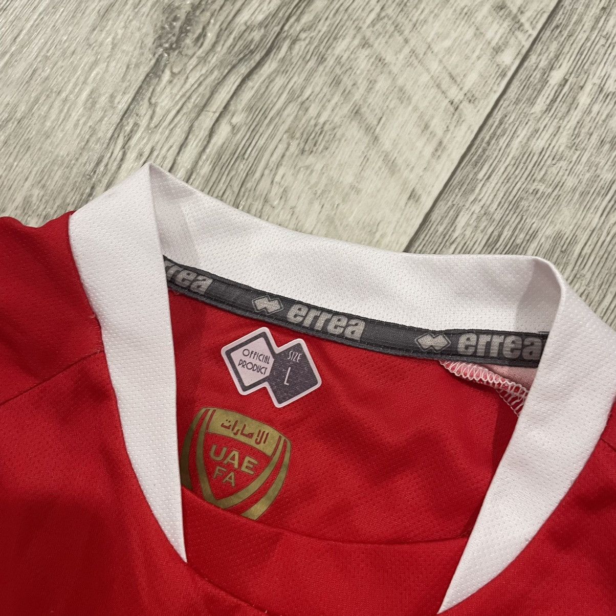 Pro Player United Arab Emirates jersey UAE Dubai soccer tee shirt errea Size US L / EU 52-54 / 3 - 5 Thumbnail