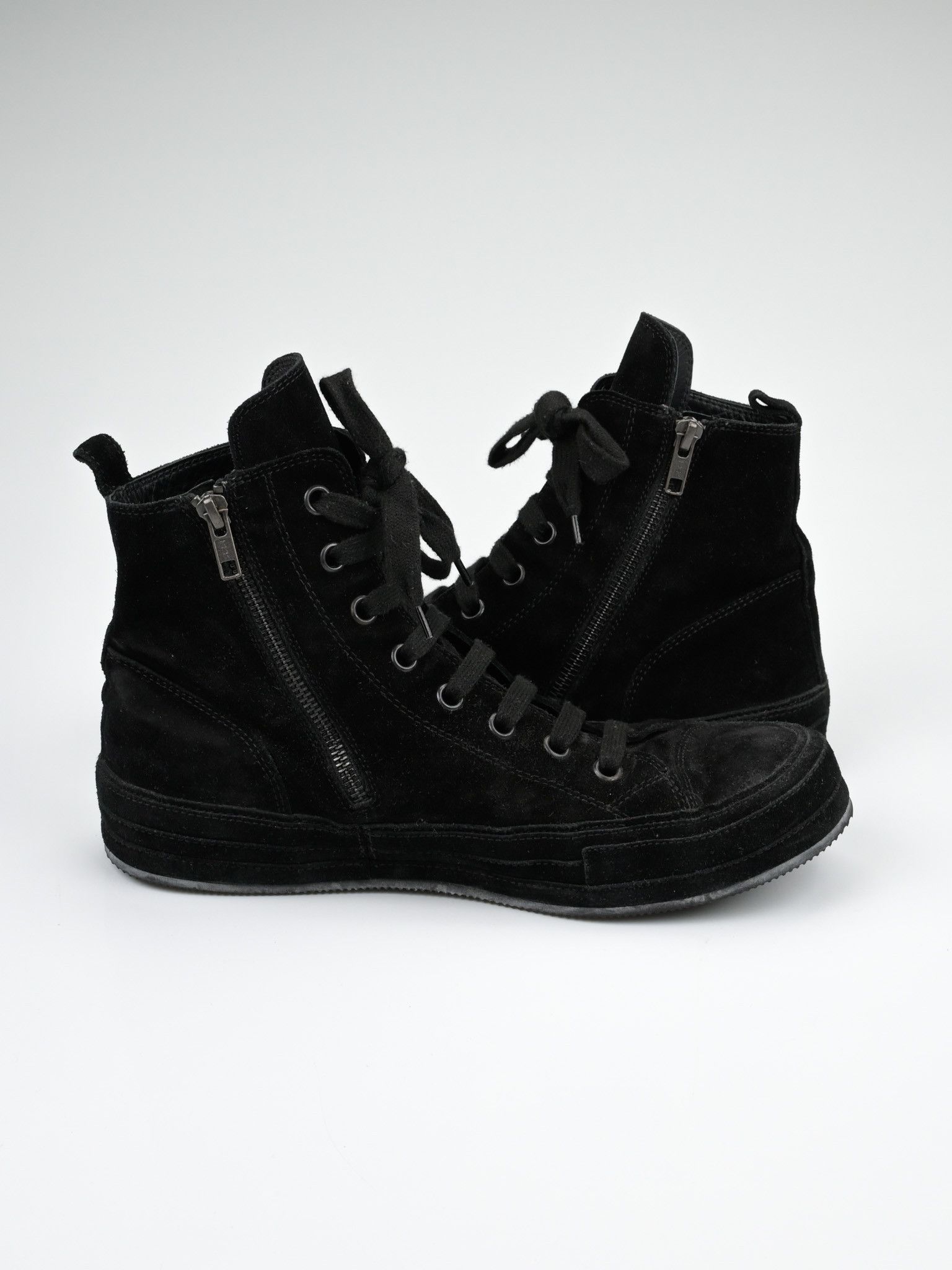 Ann Demeulemeester Orvo High-Top Suede Leather Sneakers Size US 9 / EU 42 - 5 Thumbnail