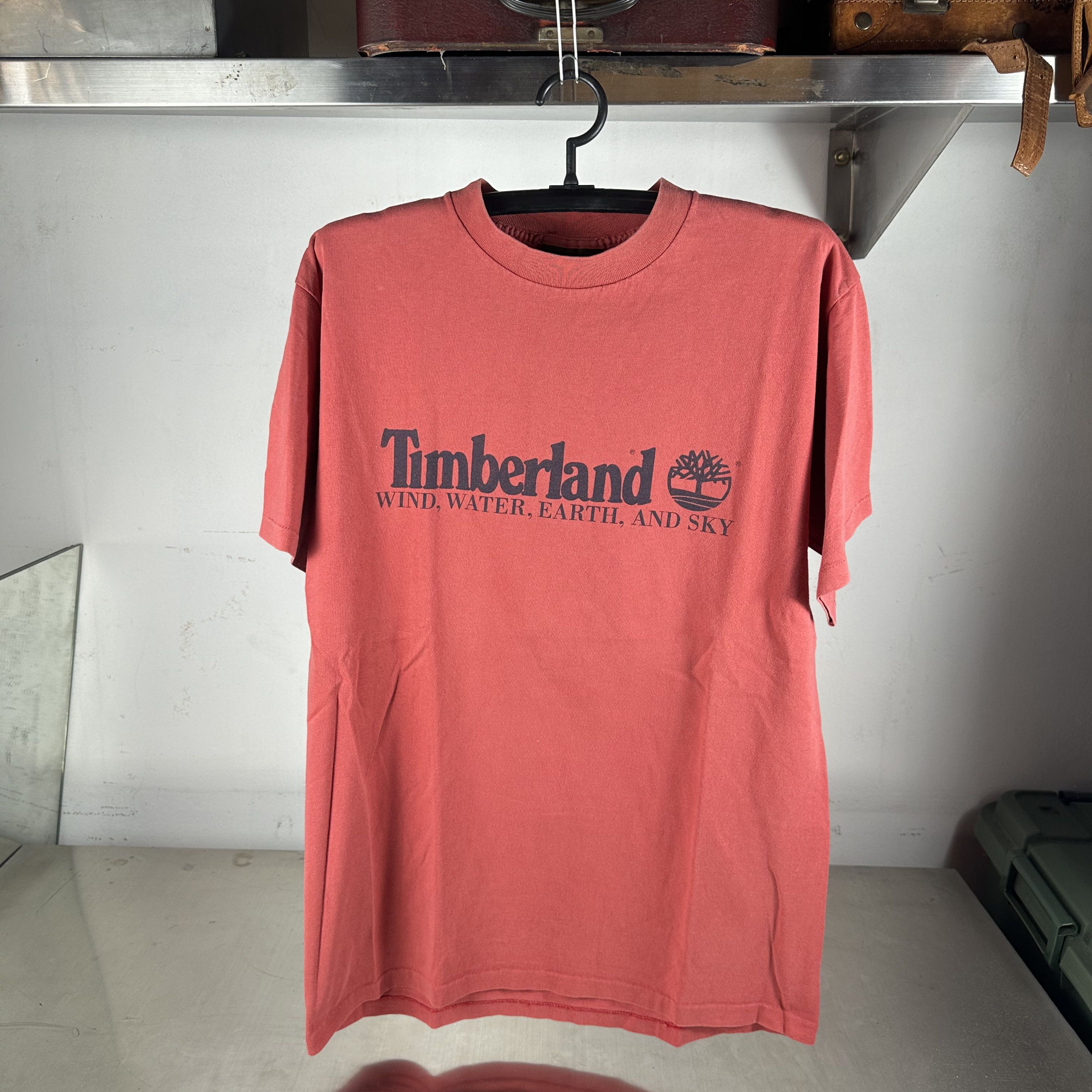 Vintage 90s Timberland Weathergear Wind, Water, Earth, and Sky Tee Size US L / EU 52-54 / 3 - 1 Thumbnail