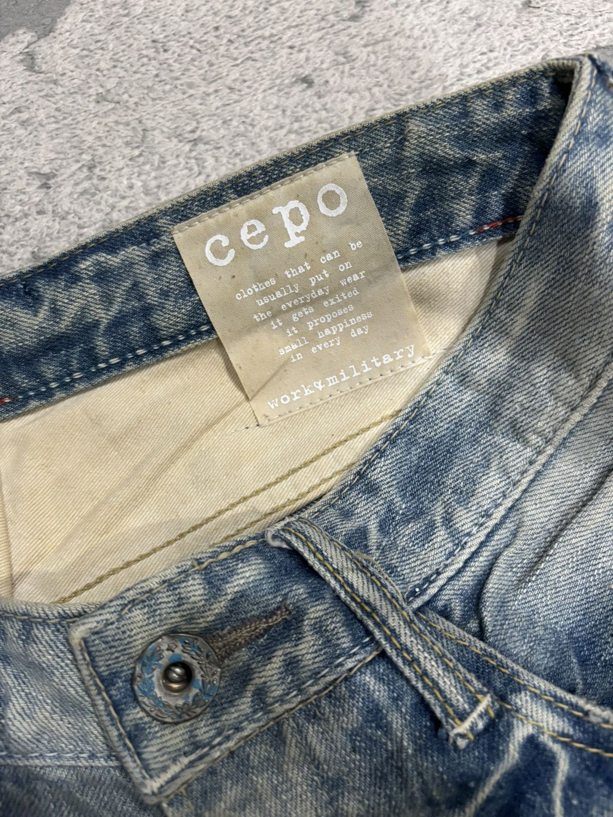 Japanese Brand × Kapital × Vintage Japanese Selvedge Jeans Cepo Work & Military Kapital Style Size US 30 / EU 46 - 12 Thumbnail
