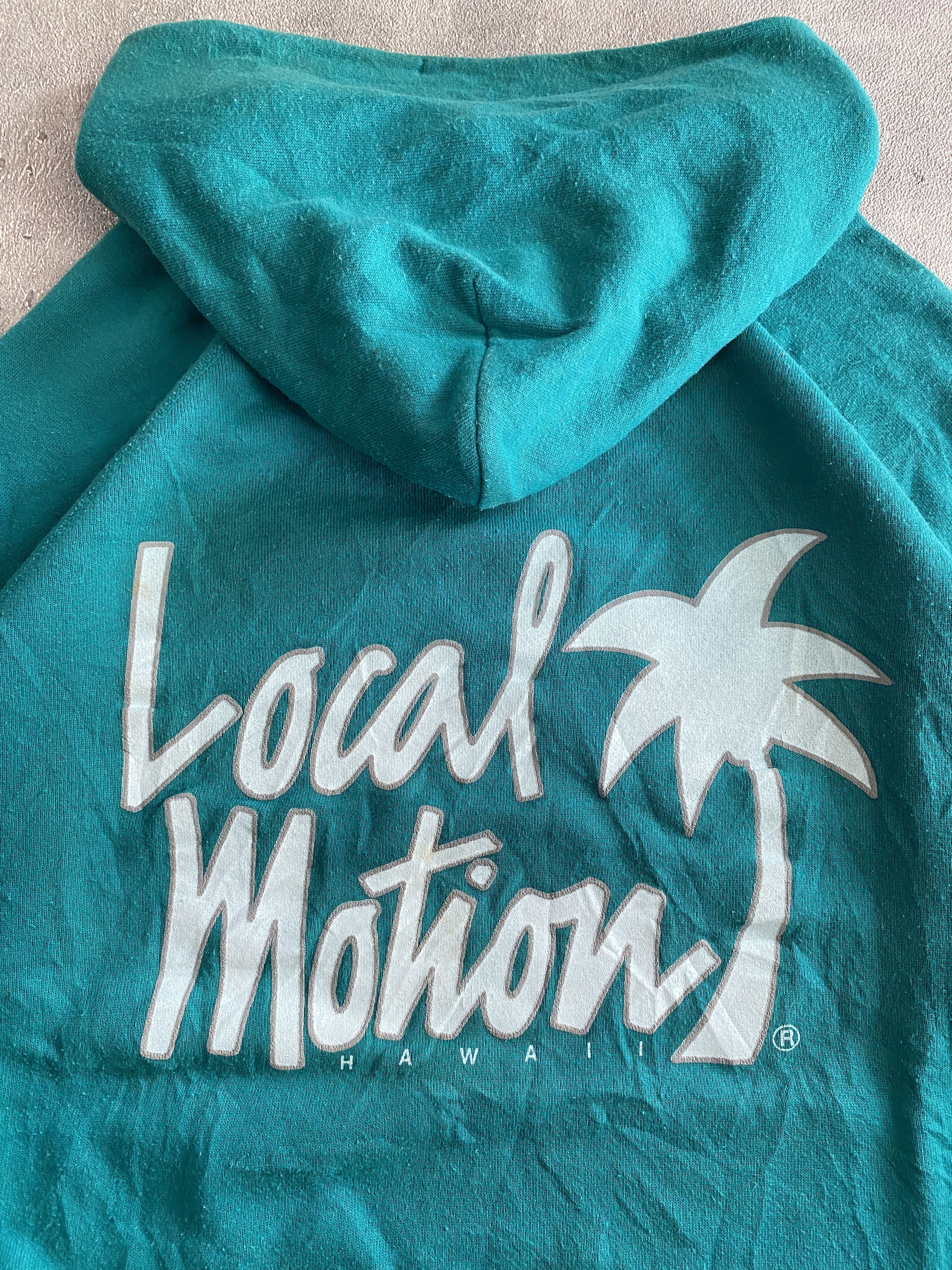 Hanes Vintage 90s Local Motion Hawaii Quad Hit Hoodie Tag Hanes Size US L / EU 52-54 / 3 - 3 Thumbnail