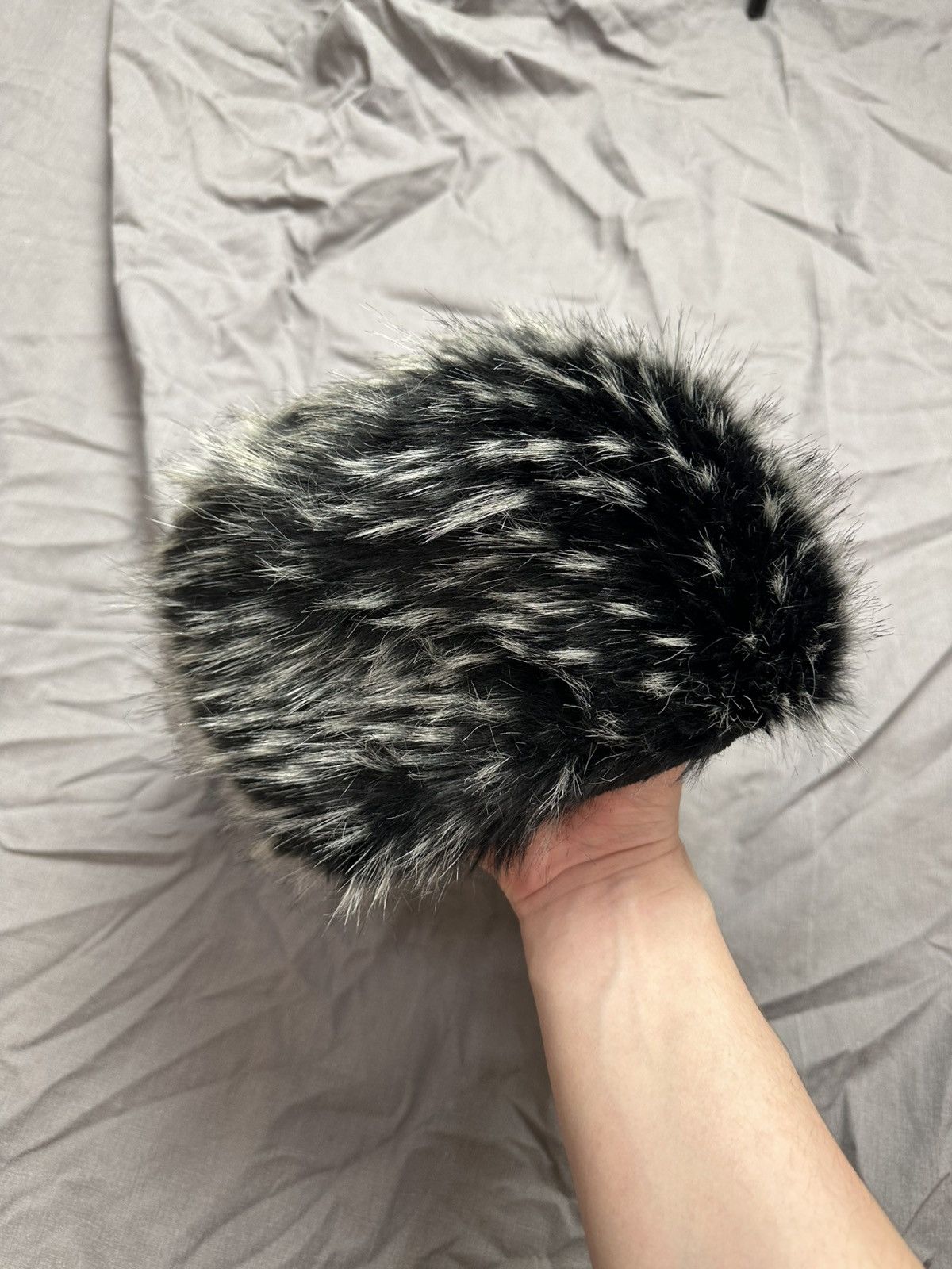 Japanese Brand Y2K Ushanka Fur Fuzzy Hat 90s Style Vintage ifsixwasnine Size ONE SIZE - 1 Thumbnail