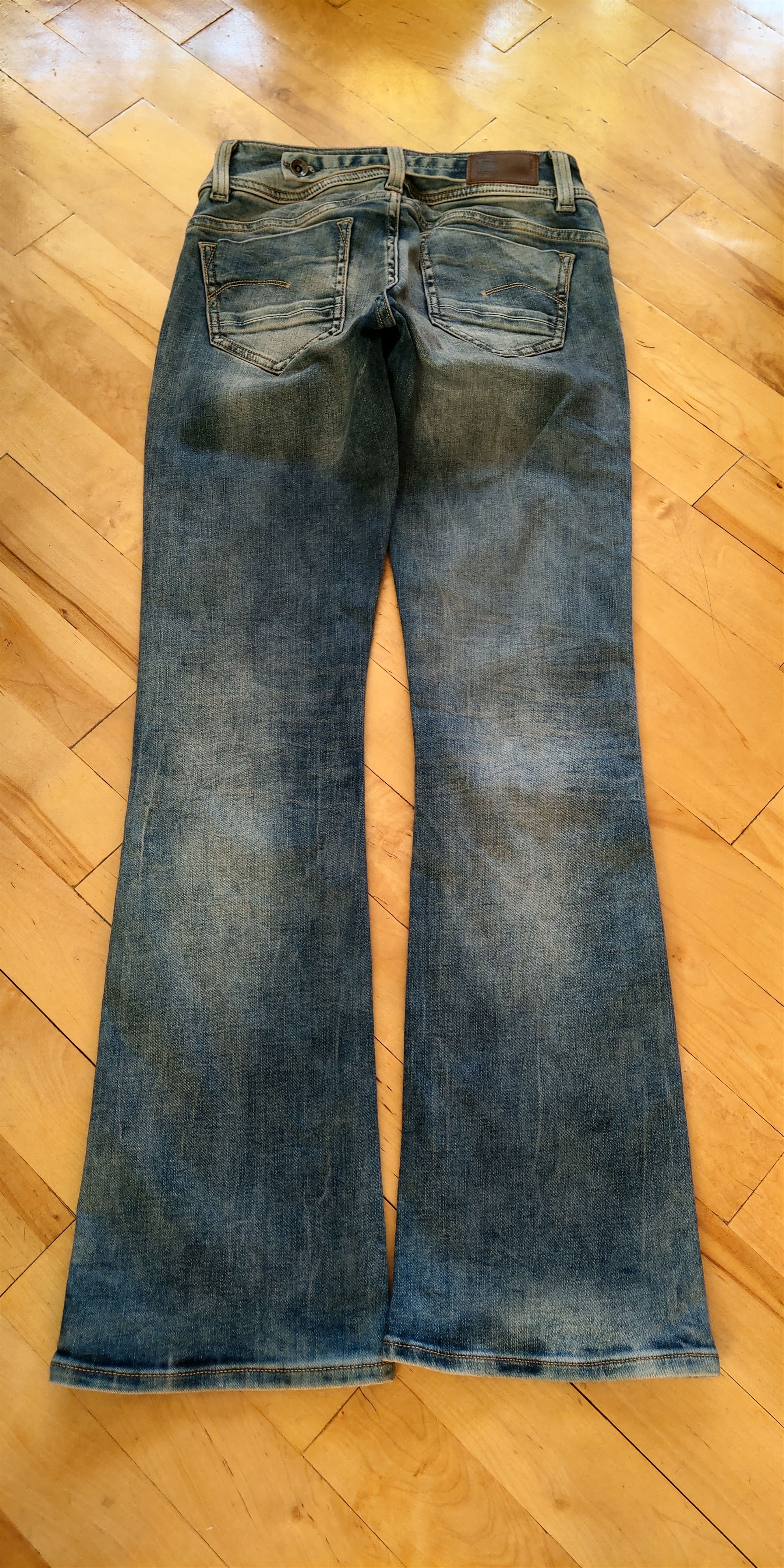 G-Star Flared Bootcut Skinny Stacked Pants Bell Bottom Denim 27 Size US 27 - 5 Thumbnail