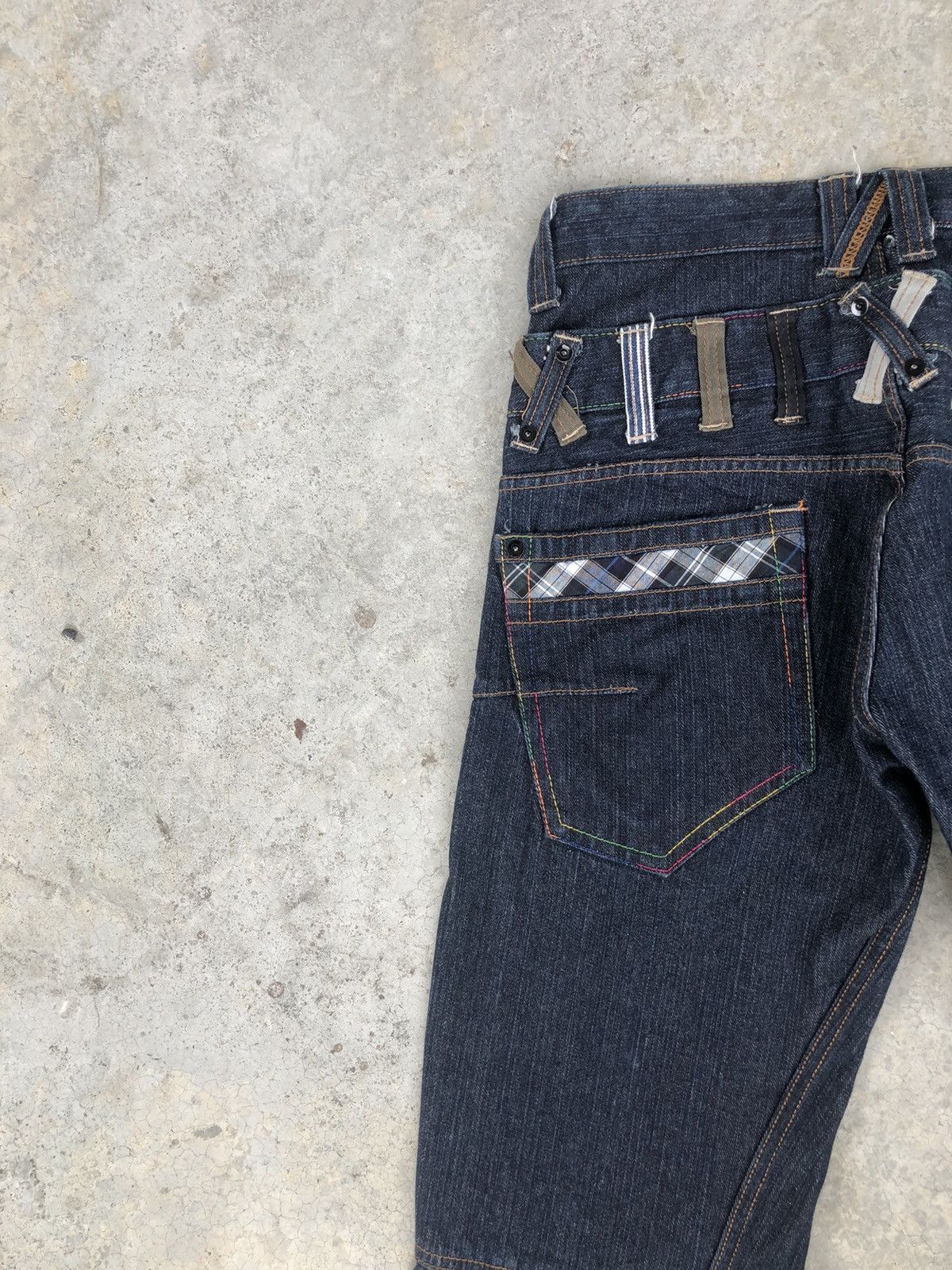 Hysteric Glamour Japanese Dominate Handcrafted Double Waist Distressed Jeans Size US 30 / EU 46 - 11 Thumbnail