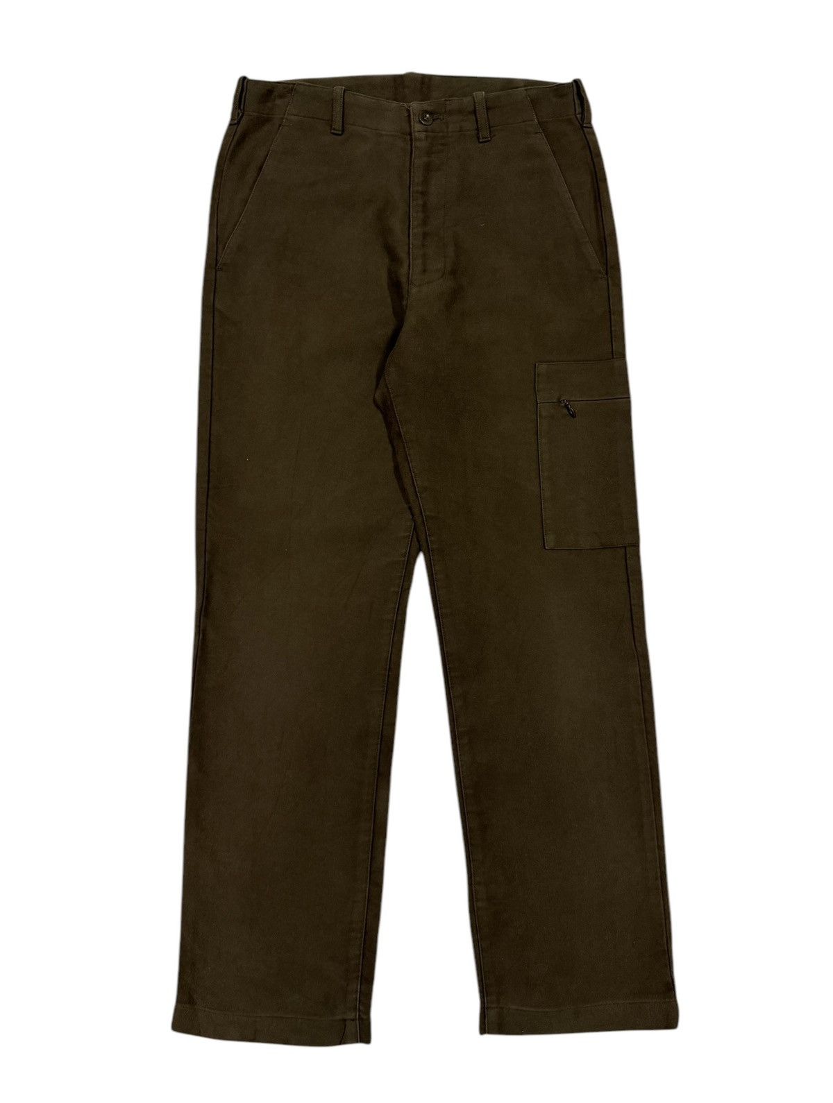 Vintage × Yohji Yamamoto Vtg🔥A.A.R Yohji Yamamoto Single Cargo Pocket Moleskin Pant Size US 30 / EU 46 - 1 Thumbnail