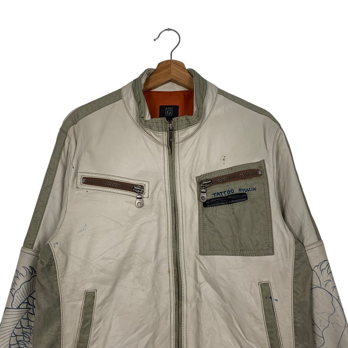Japanese Brand Japanese Brand G-Stage Custom Art Tattoo Studio Biker Jacket Size US M / EU 48-50 / 2 - 3 Thumbnail