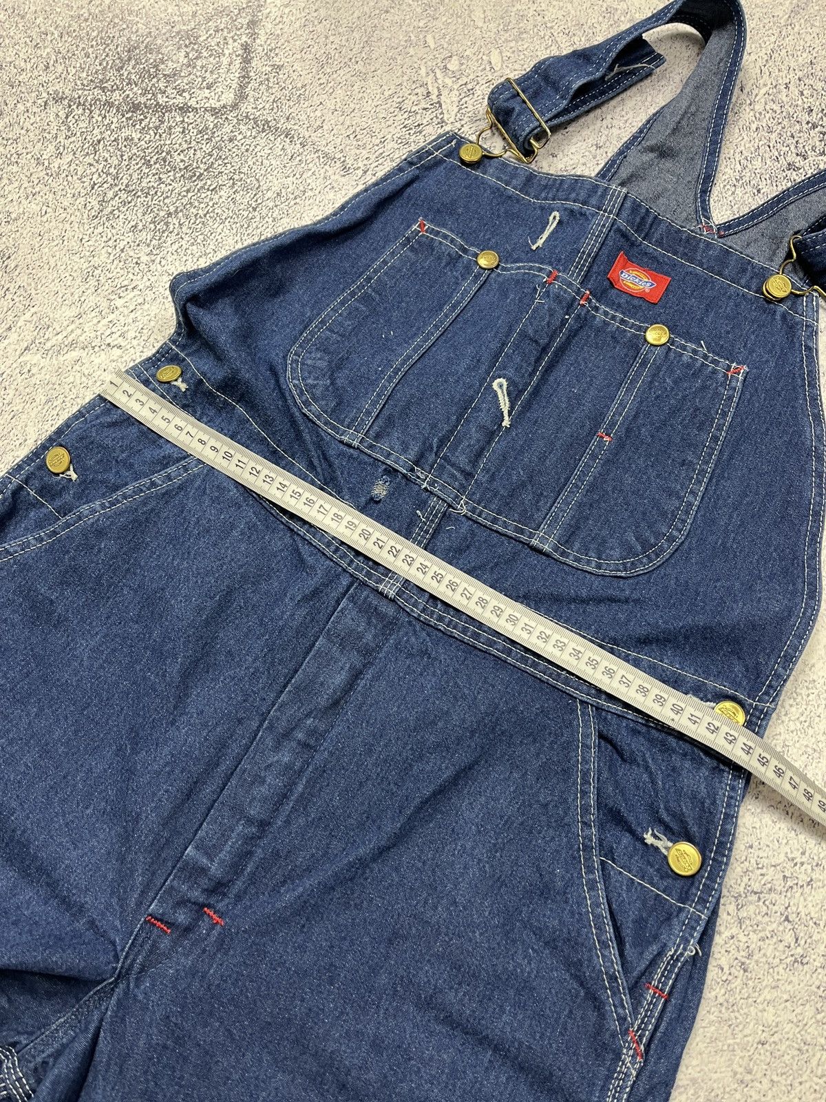 Dickies × Vintage Vintage Dickies Overall Carpenter Denim Jumpsuit Skate Rare Size US 32 / EU 48 - 19 Thumbnail