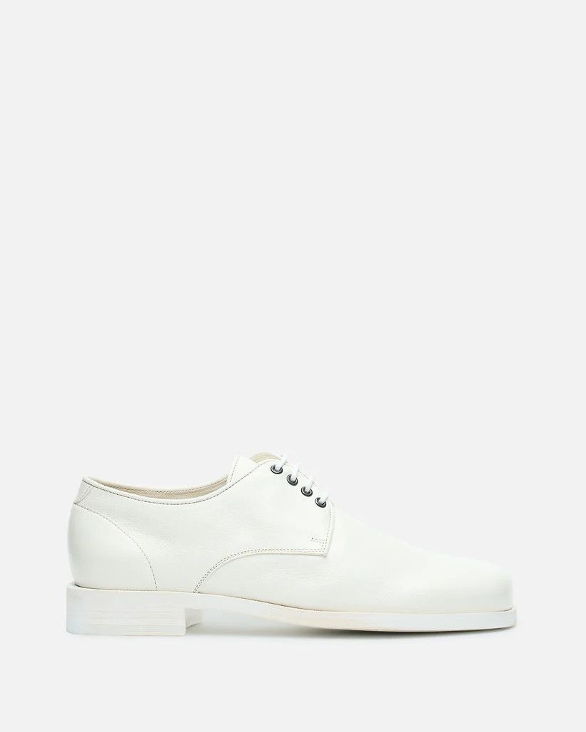Lemaire o1s1v1r1oon0825 Anatomic Derbies in White Size US 12 / EU 45 - 1 Thumbnail