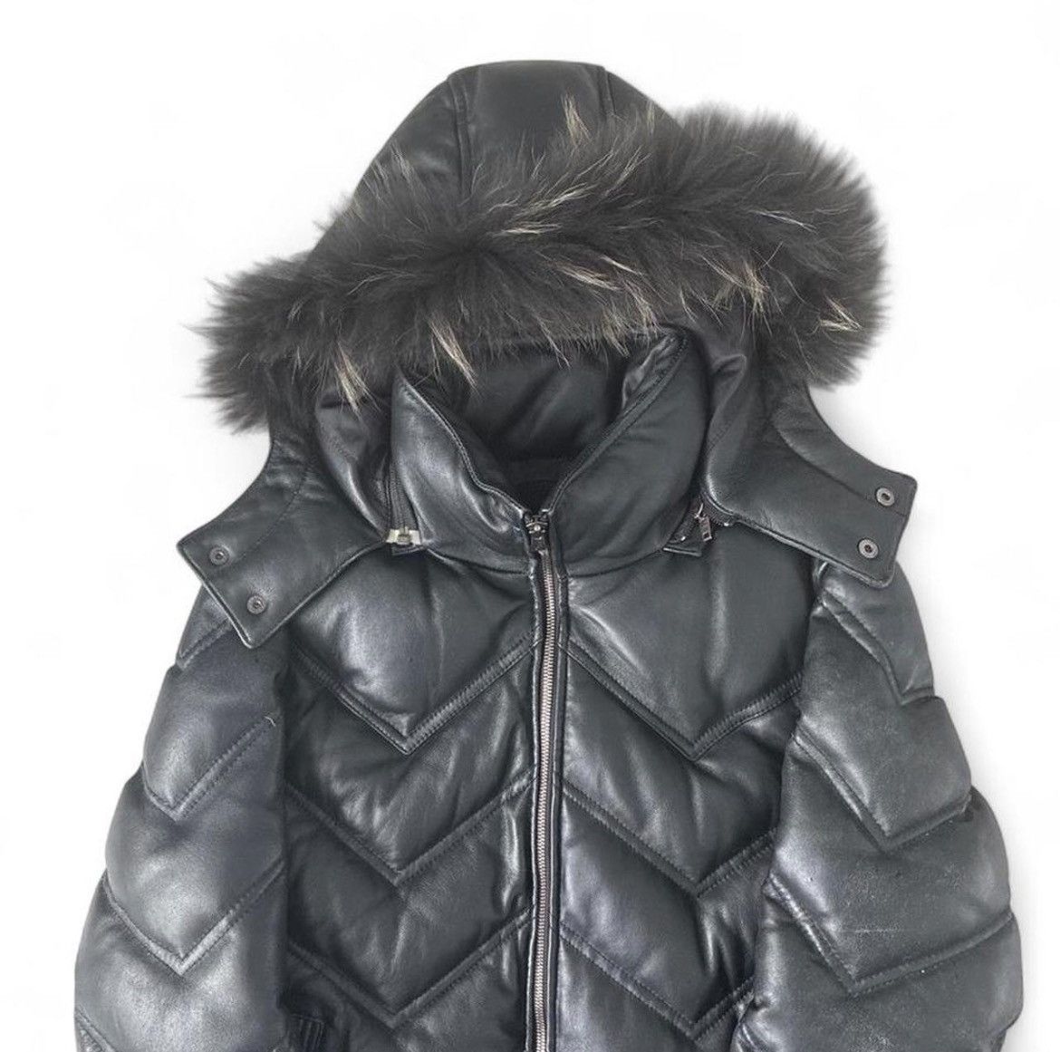 JACKROSE Jackrose leather puffer fur coat Size US M / EU 48-50 / 2 - 2 Thumbnail