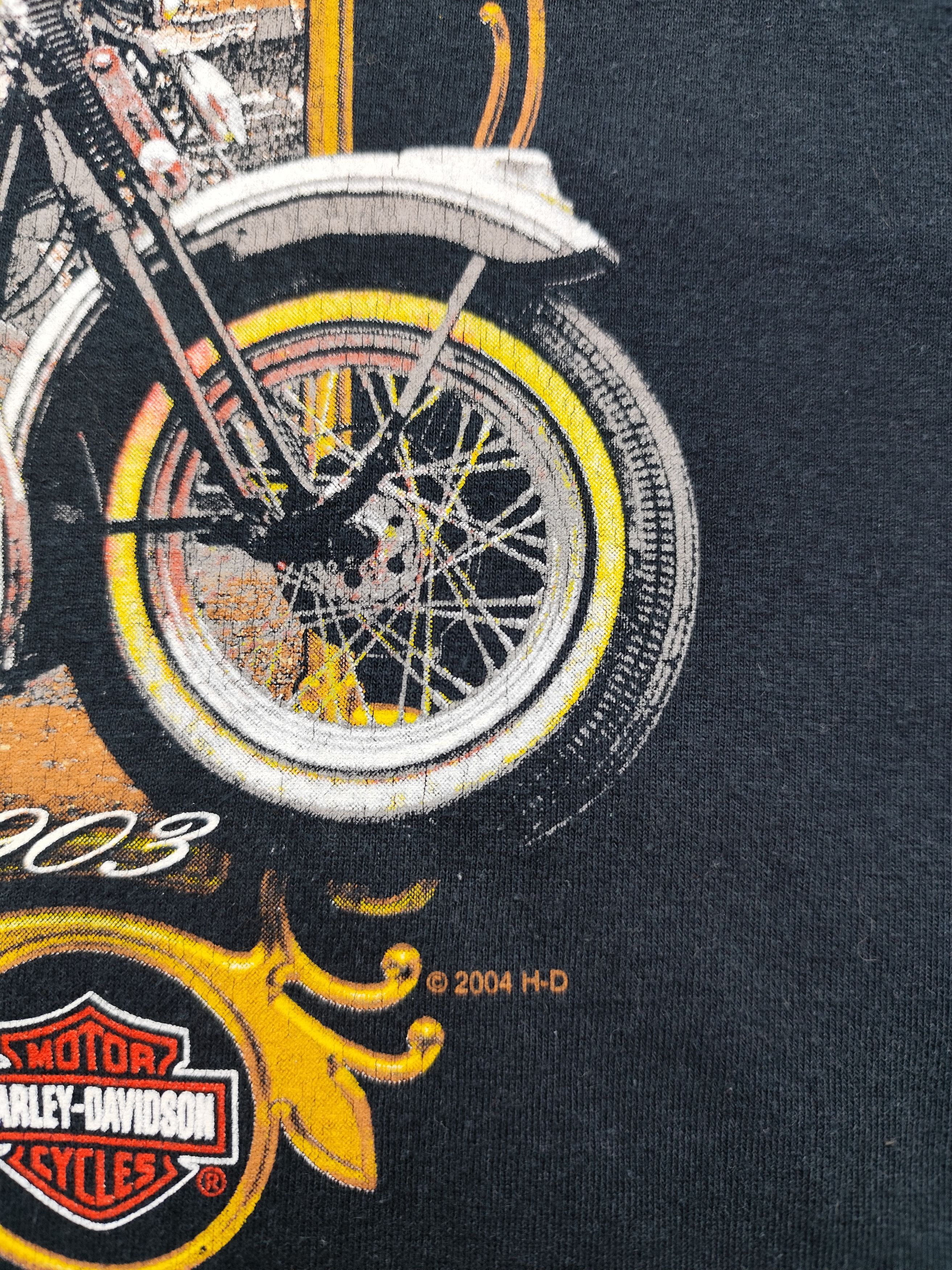 Harley Davidson × Vintage Vintage streetwear racing Harley Davidson T Shirt Size US XL / EU 56 / 4 - 3 Thumbnail
