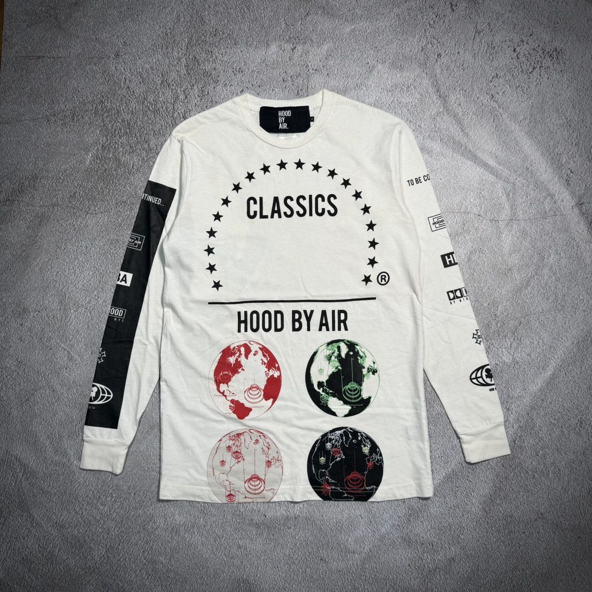 Hood By Air Hood By Air Globes Longsleeve Size US M / EU 48-50 / 2 - 1 Thumbnail