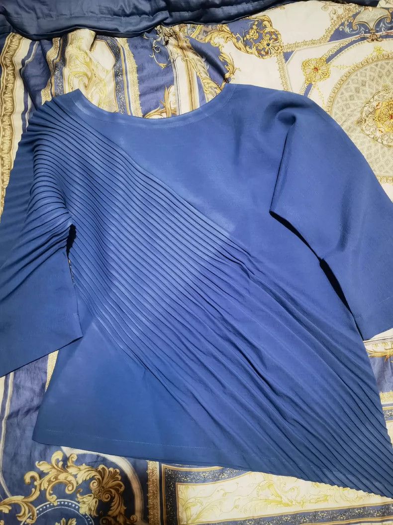Issey Miyake Issey Miyake Blue pleated top Size M / US 6-8 / IT 42-44 - 6 Thumbnail