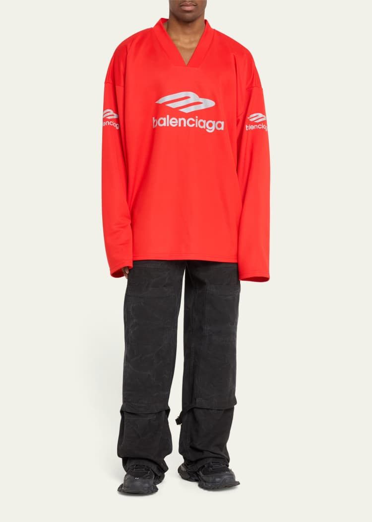 Balenciaga Skiwear Sport Icon Shiny Jersey Ski T-Shirt l Size US L / EU 52-54 / 3 - 2 Thumbnail