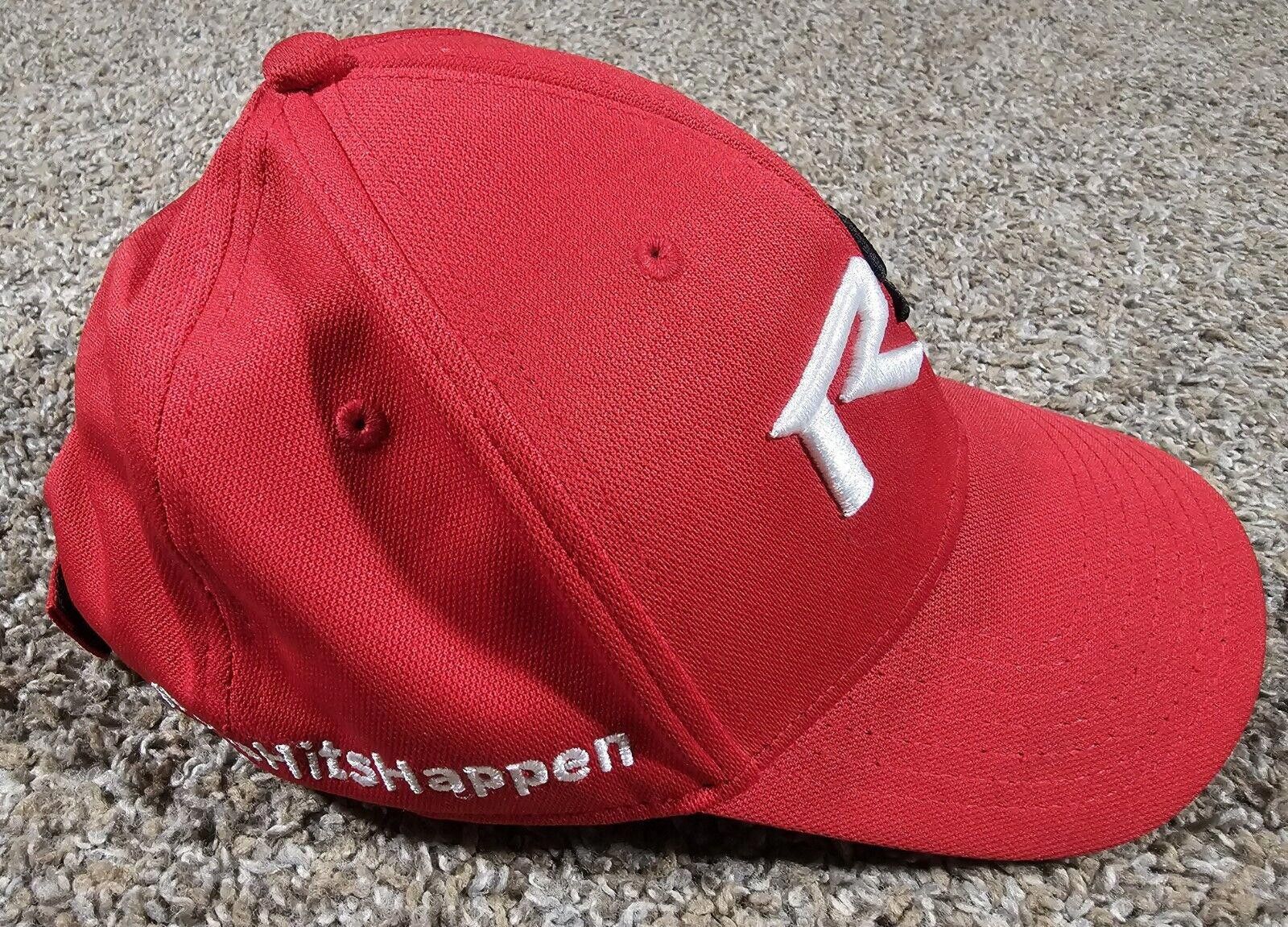 TaylorMade Taylormade RSI Cap Mens Red Black Logo Golf Hat Adjustable Size ONE SIZE - 4 Thumbnail