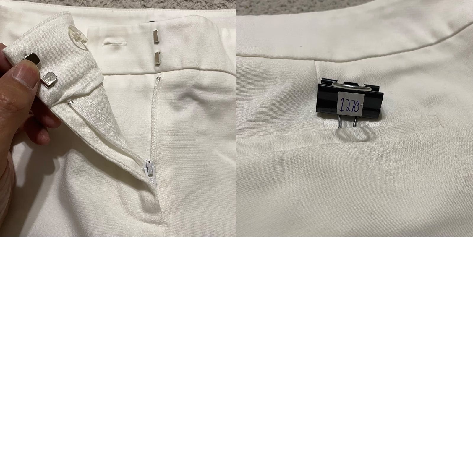 Apt. 9 Apt. 9 Womens Shorts White Chino Pockets Inseam 4" Torie Mid Rise Size 12 Mid Rise White Short Woman Size 34" / US 12 / IT 48 - 8 Thumbnail