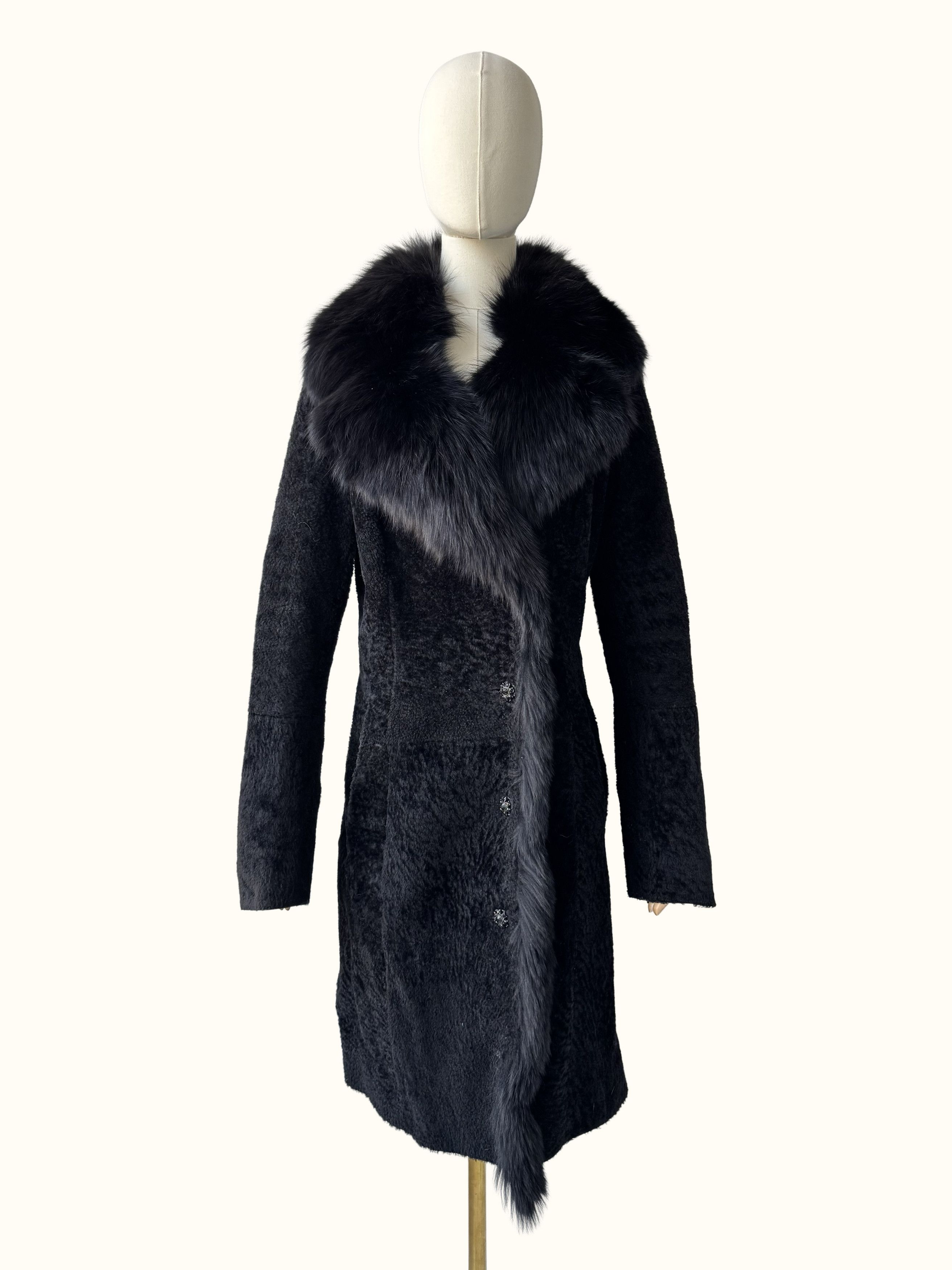 Vintage Vintage Real Lambskin Coat (B550) Size M / US 6-8 / IT 42-44 - 1 Thumbnail