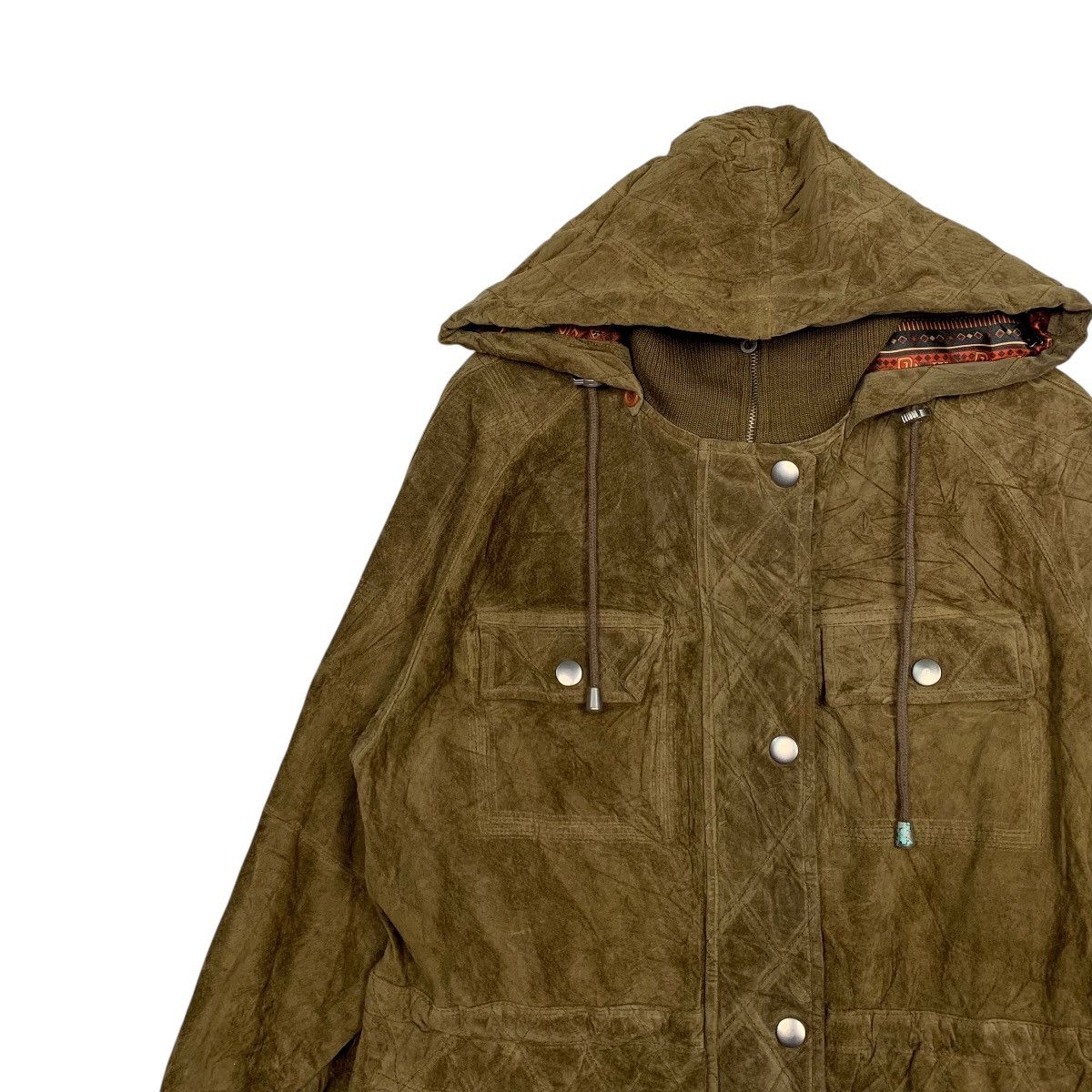 Japanese Brand Joe Cleopatra Hooded Long Jacket Size XL / US 12-14 / IT 48-50 - 6 Thumbnail