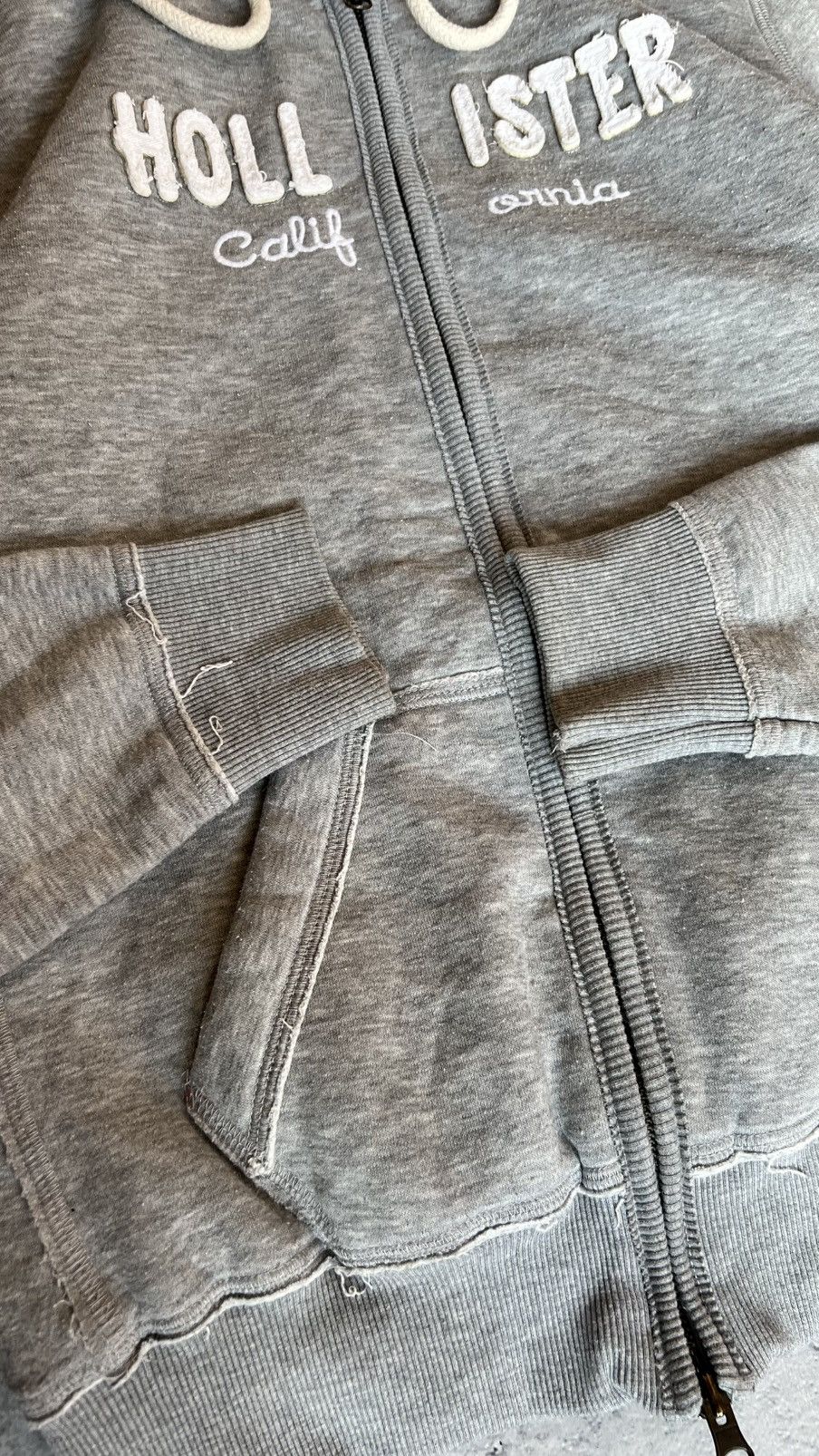 Hollister Hollister California VTG 2000s faux fur zip up hoodie jacket Size XL / US 12-14 / IT 48-50 - 7 Thumbnail