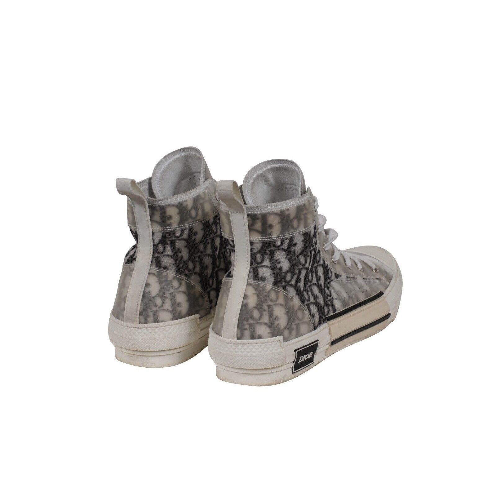 Dior B23 High Top Sneakers Black White Oblique Size US 12 / EU 45 - 7 Thumbnail