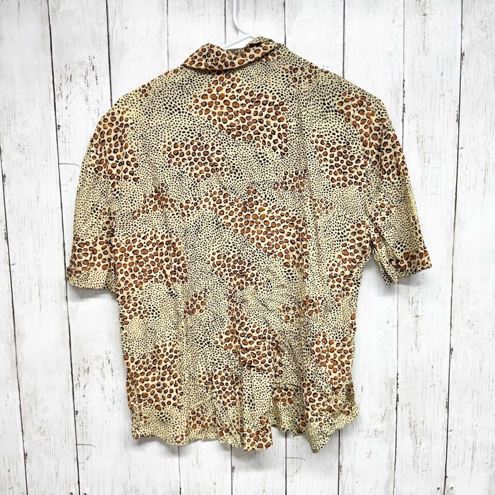 Other Amuse Society SHIRT Sz XS Short Sleeve Button Front Animal Size XS / US 0-2 / IT 36-38 - 5 Thumbnail