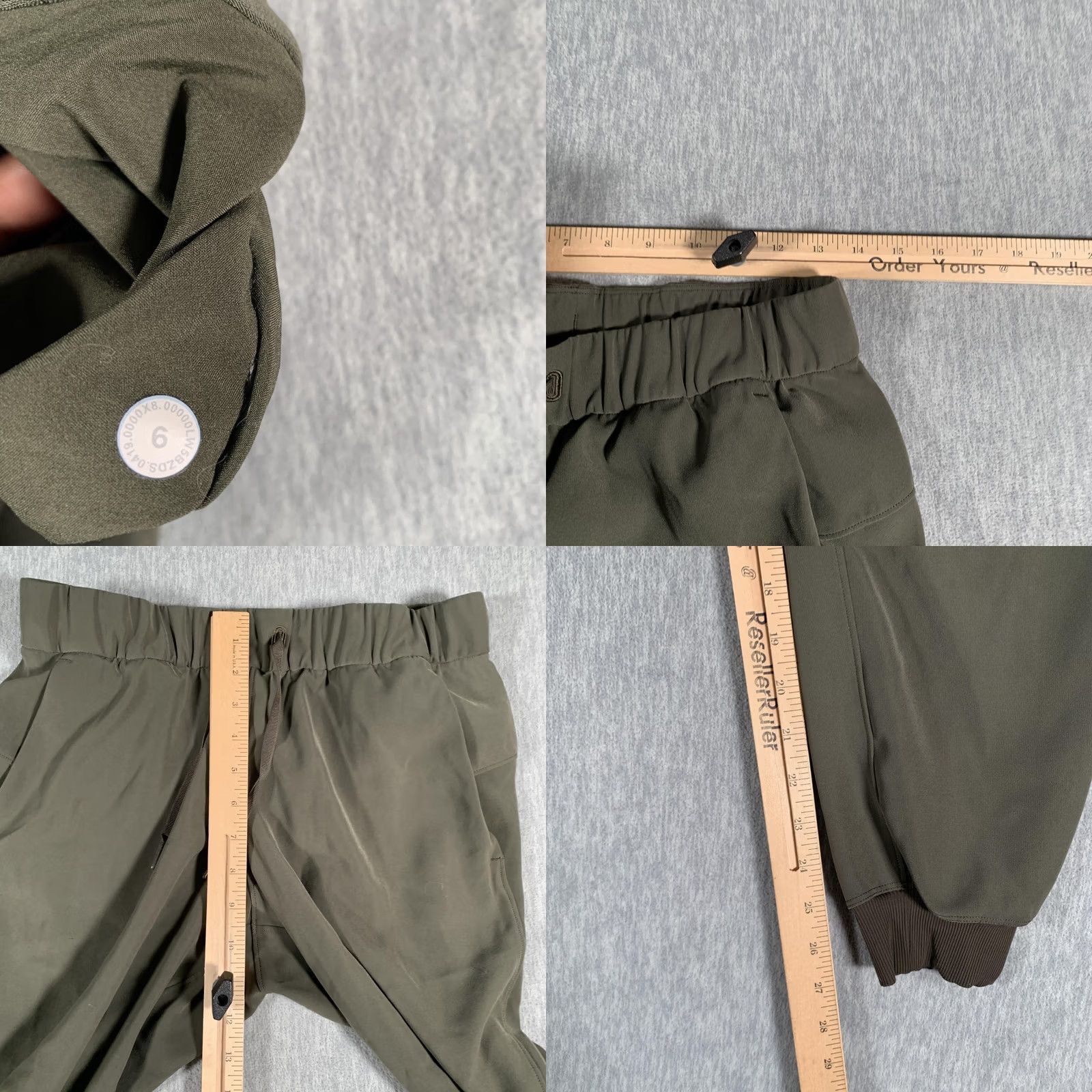 Lululemon Lululemon Pants Womens 6 Green Jogger Pants Yoga Gym Running Walking Lounge Stretch Pockets Elastic Waist Tapered Inseam 26.5" Drawstring Womens Size 28" / US 6 / IT 42 - 8 Thumbnail