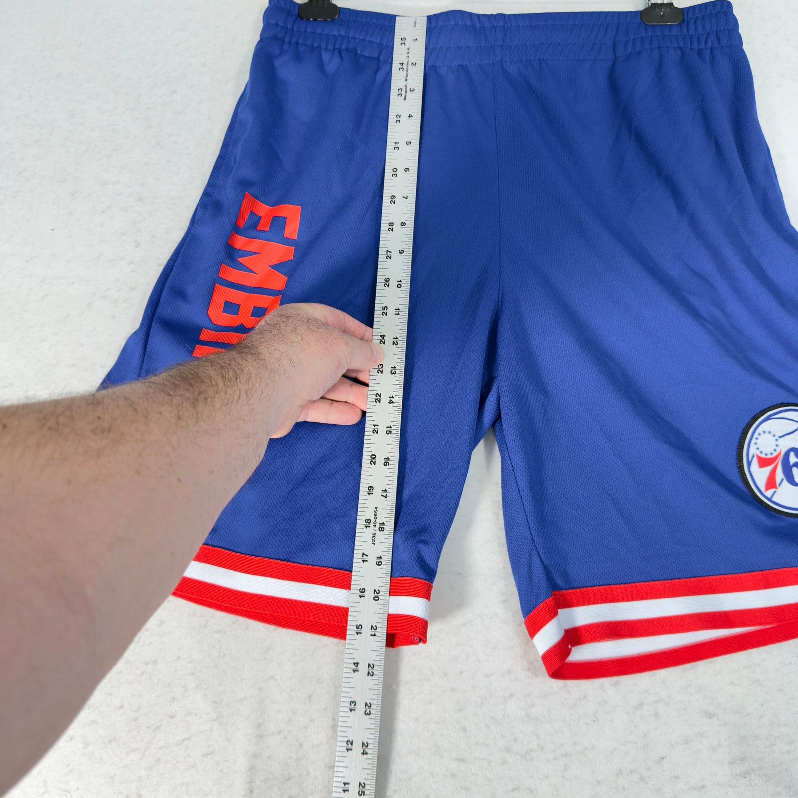 NBA NBA Official Licensed B ball Shorts L Phila 76er Embiid 21 Size US 38 / EU 54 - 5 Thumbnail