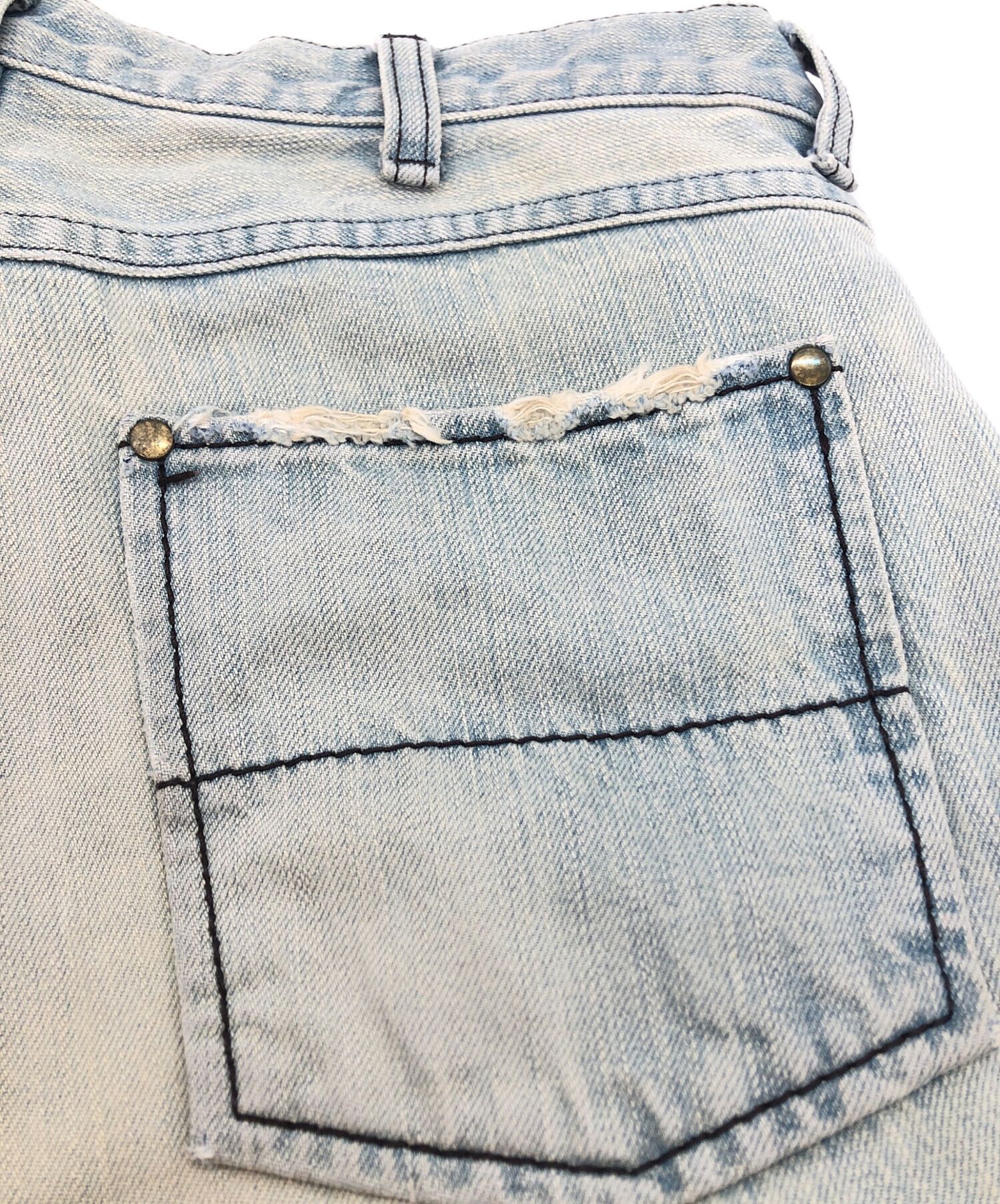 Number (N)ine NUMBER (N)INE Mud-finished Straight Denim Pants 3 x 30 Size US 31 - 9 Thumbnail