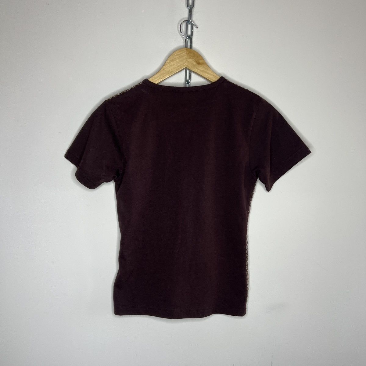 Japanese Brand × Vintage Vintage Tshirt Tee Mesh Top Net Brown Y2K Opium Style Size M / US 6-8 / IT 42-44 - 7 Thumbnail