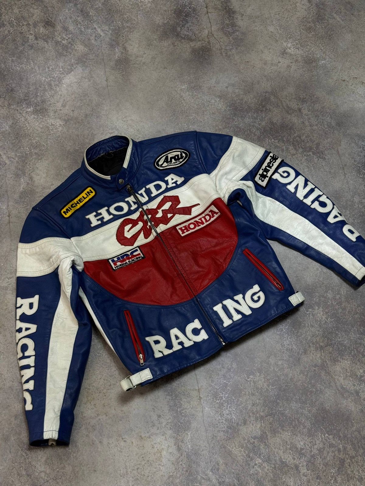Vintage Vintage 90s OG real leather Honda CBR Racing jacket swag y2k Size US S / EU 44-46 / 1 - 2 Thumbnail