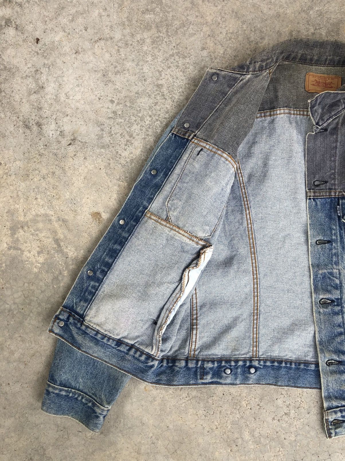 Levi's Vintage 80’s Levi’s Denim Jacket Distressed Jeans Size US M / EU 48-50 / 2 - 6 Thumbnail