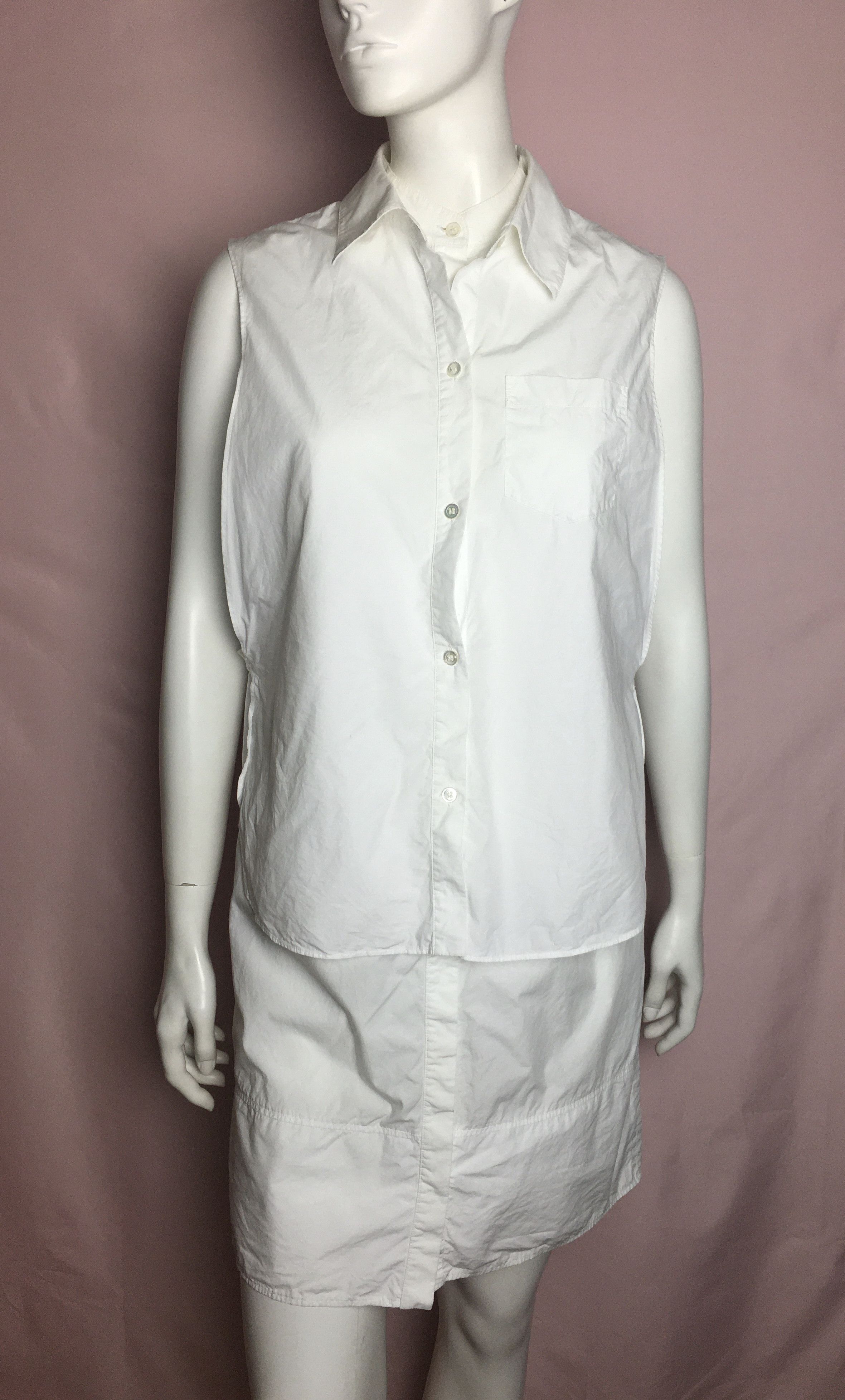 Alexander Wang Alexander Wang Shirt Dress White Collared Cotton Size 6 Size M / US 6-8 / IT 42-44 - 1 Thumbnail