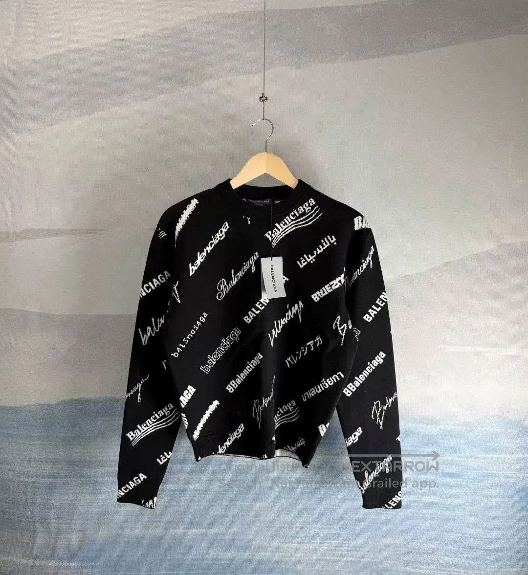 Balenciaga Balenciaga Black Logo Collection Sweater XS. Size US XS / EU 42 / 0 - 1 Thumbnail