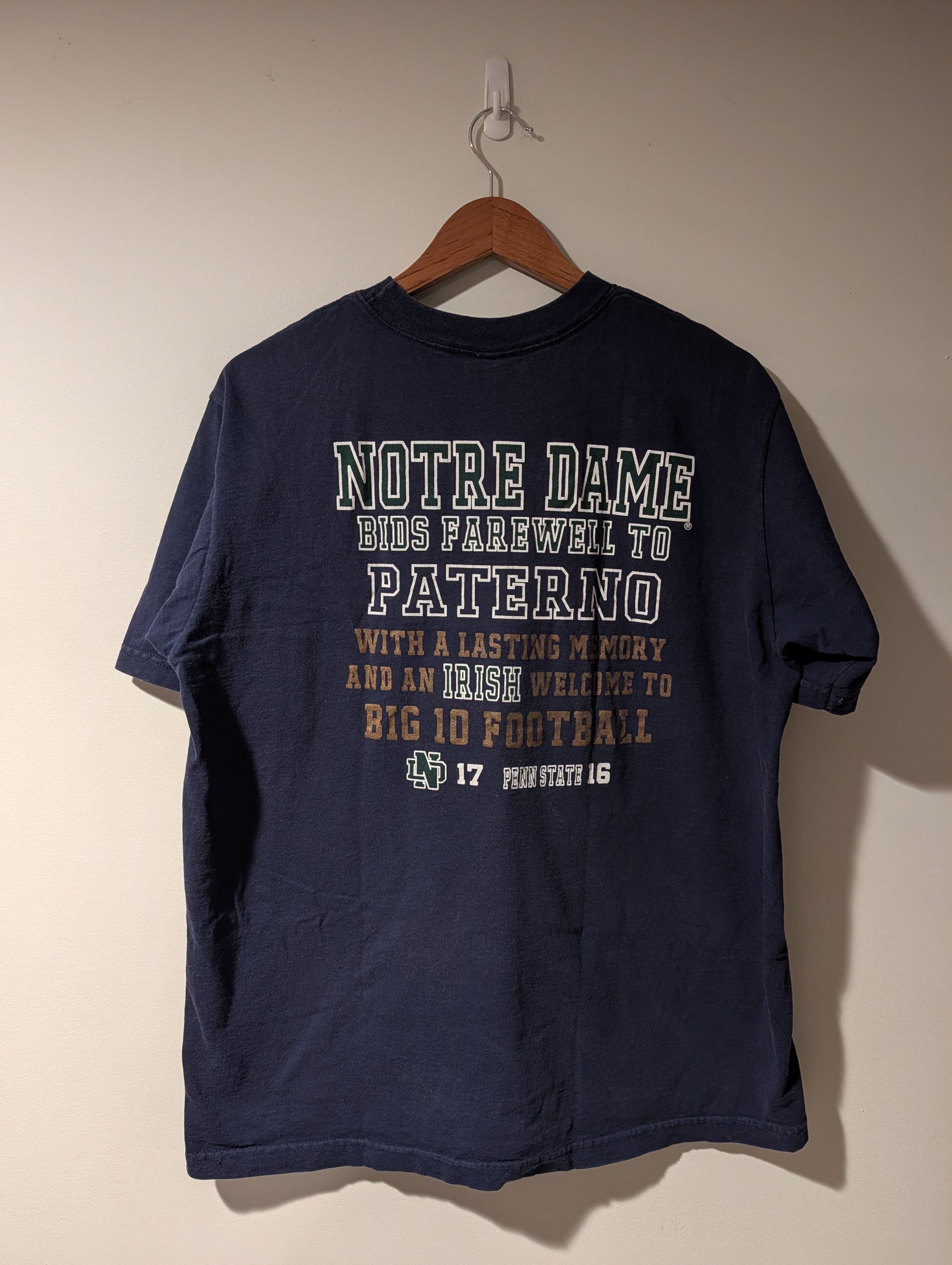 NCAA Vintage 92 Notre Dame Snow Bowl Shirt JanSport Penn State Size US XL / EU 56 / 4 - 9 Thumbnail
