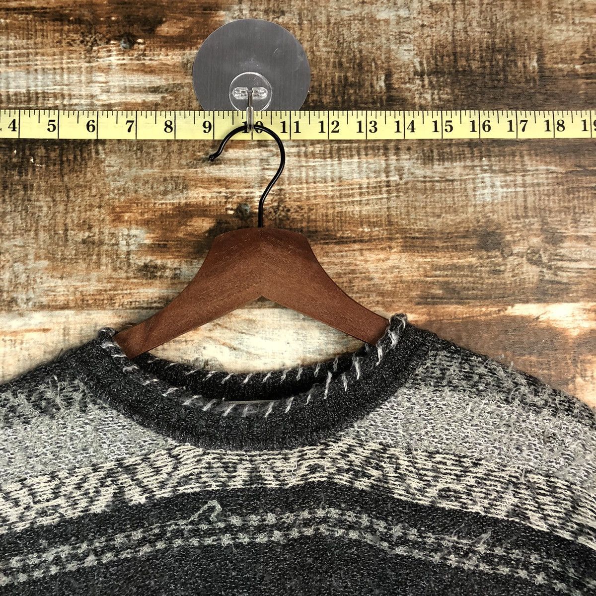 Homespun Knitwear DL Vino Rouge stripe Gray vintage Knitwear #C723 Size US M / EU 48-50 / 2 - 4 Thumbnail