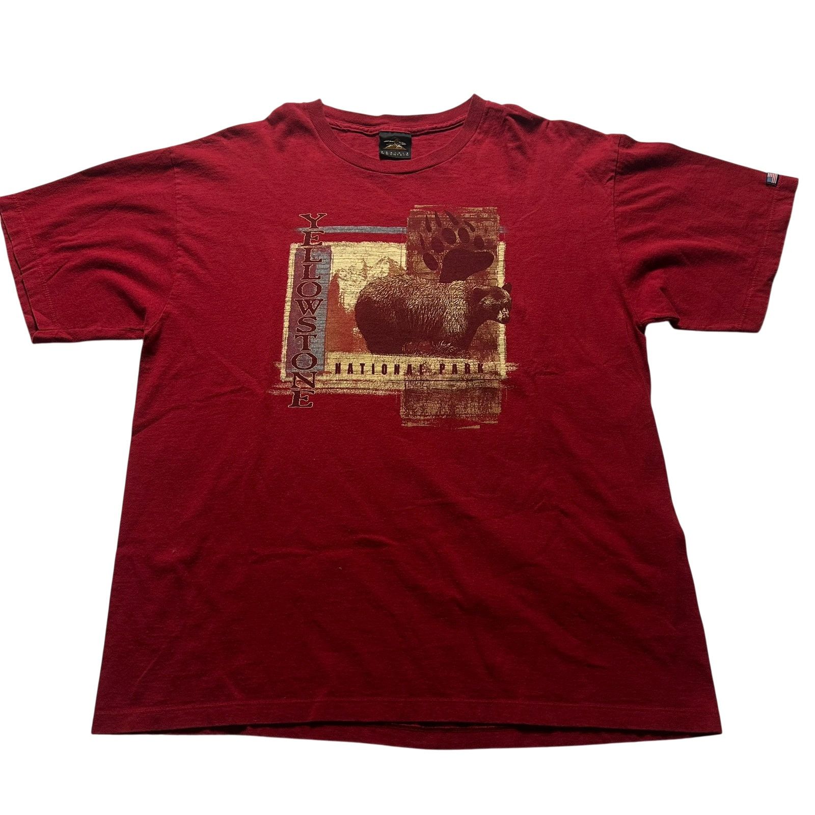Hysteric Glamour Yellowstone National Park Red T-Shirt Bear Graphic XL Size US XL / EU 56 / 4 - 1 Thumbnail