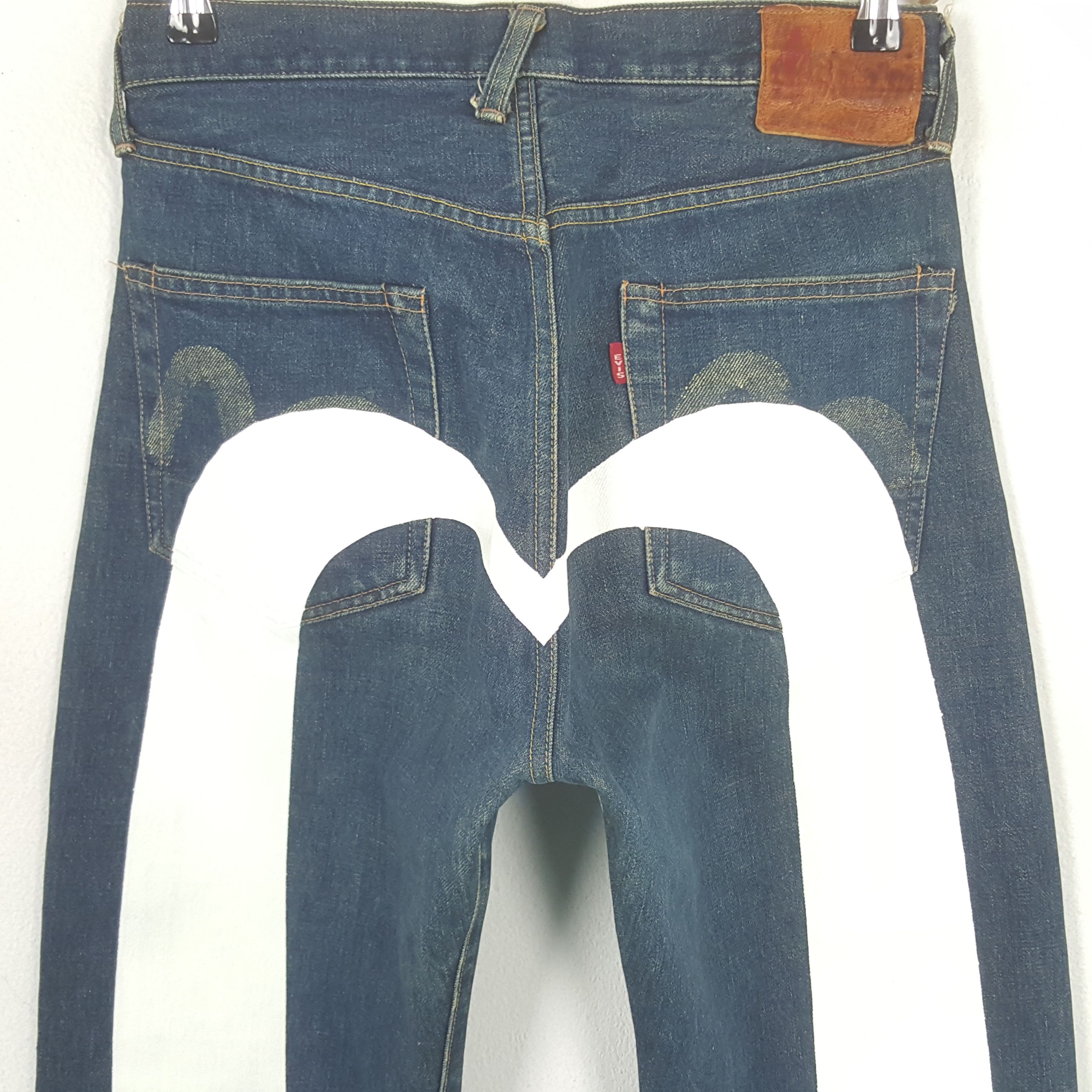 Japanese Brand Vintage Evis Japanese Daicock Custom Art Denim Jeans C280N32 Size US 28 / EU 44 - 2 Thumbnail