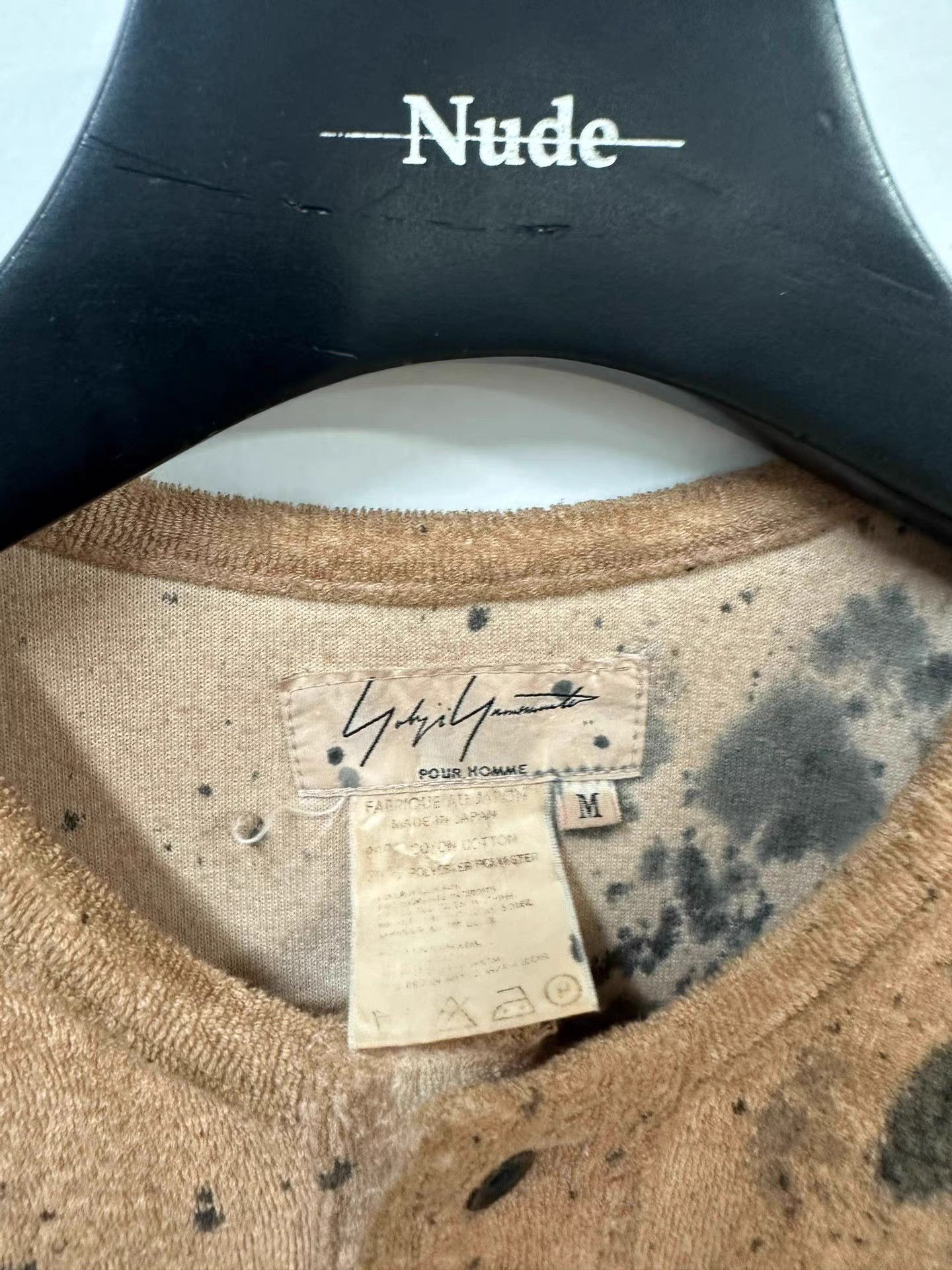 Yohji Yamamoto Yohji Yamamoto Vintage Tie-Dye Fur Collar Shirt K20 Size US M / EU 48-50 / 2 - 5 Thumbnail