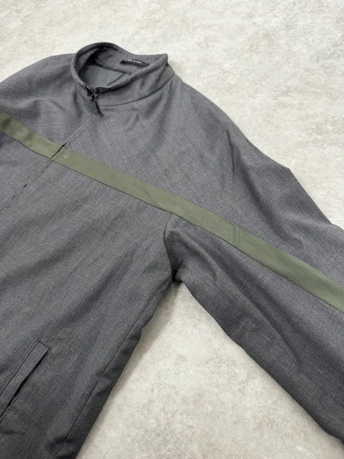 Emporio Armani 2010s Emporio Armani Grey & Olive Lined Cozy Zip-up Jacket Size US M / EU 48-50 / 2 - 7 Thumbnail