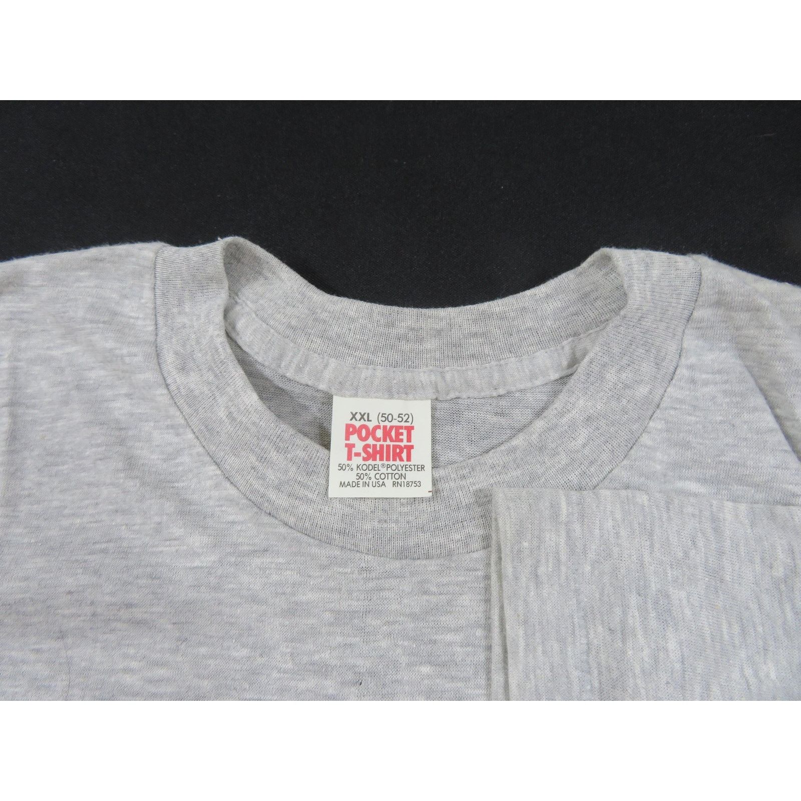 Other Pocket T-Shirt Plain Blank, Gray Made in USA Sz XL 1980s Size US XL / EU 56 / 4 - 3 Thumbnail