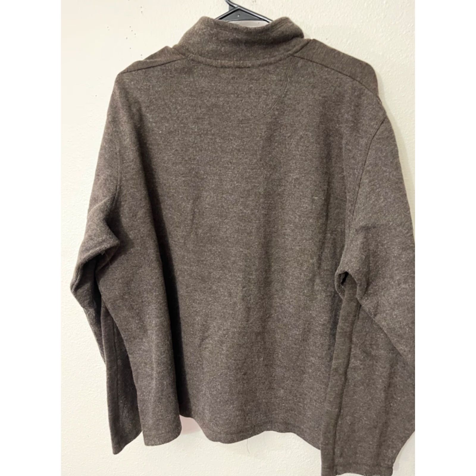 Eddie Bauer Eddie Bauer Pullover Sweater 1/4 Zip Fleece Mens Brown 2XL Adult Shopper Comfort Outdoors Logo Modern Regular Fit Size US XXL / EU 58 / 5 - 3 Thumbnail