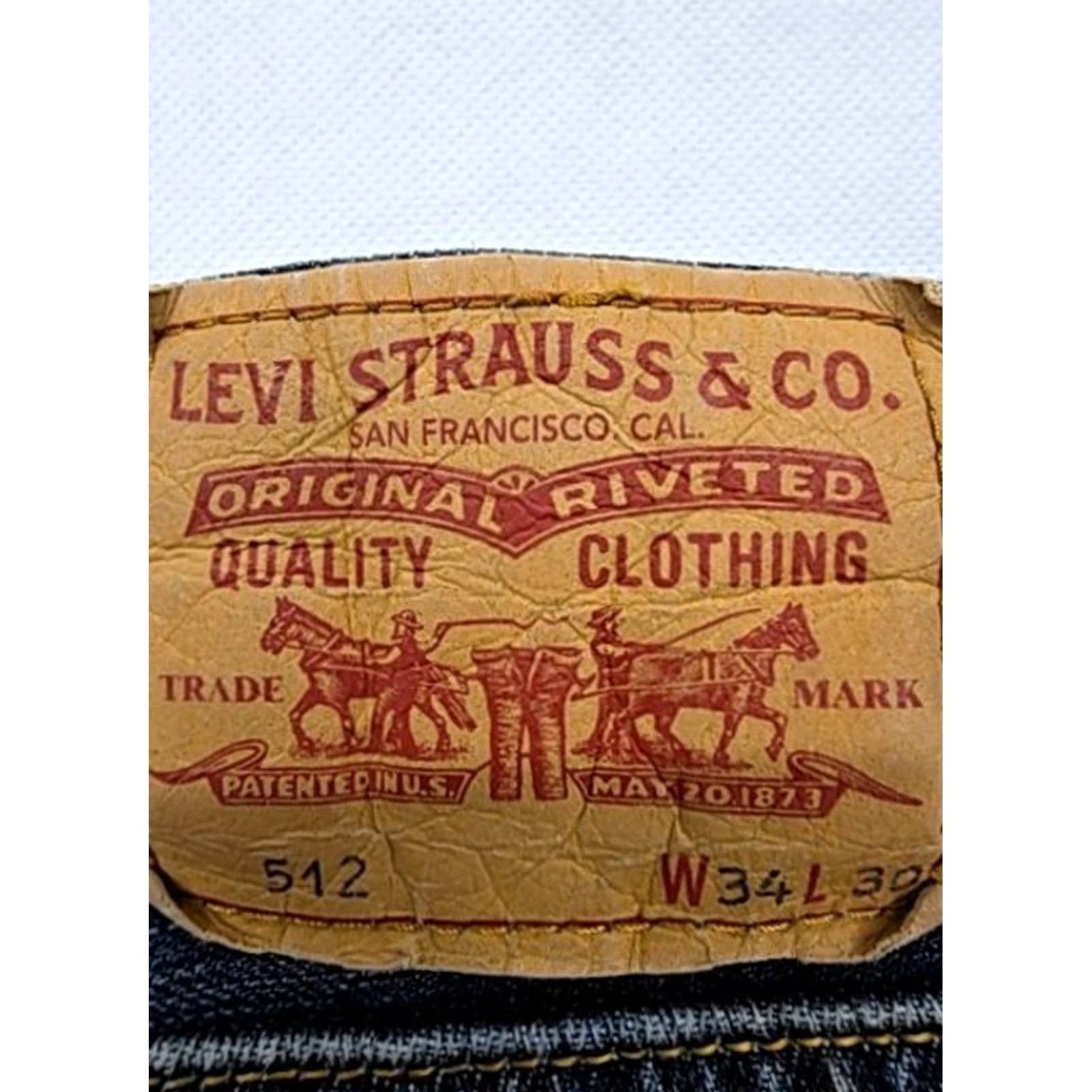 Levi's Levi's 514 Straight Fit Stretch Jeans Mens 34x32 Medium Wash Size US 34 / EU 50 - 3 Thumbnail